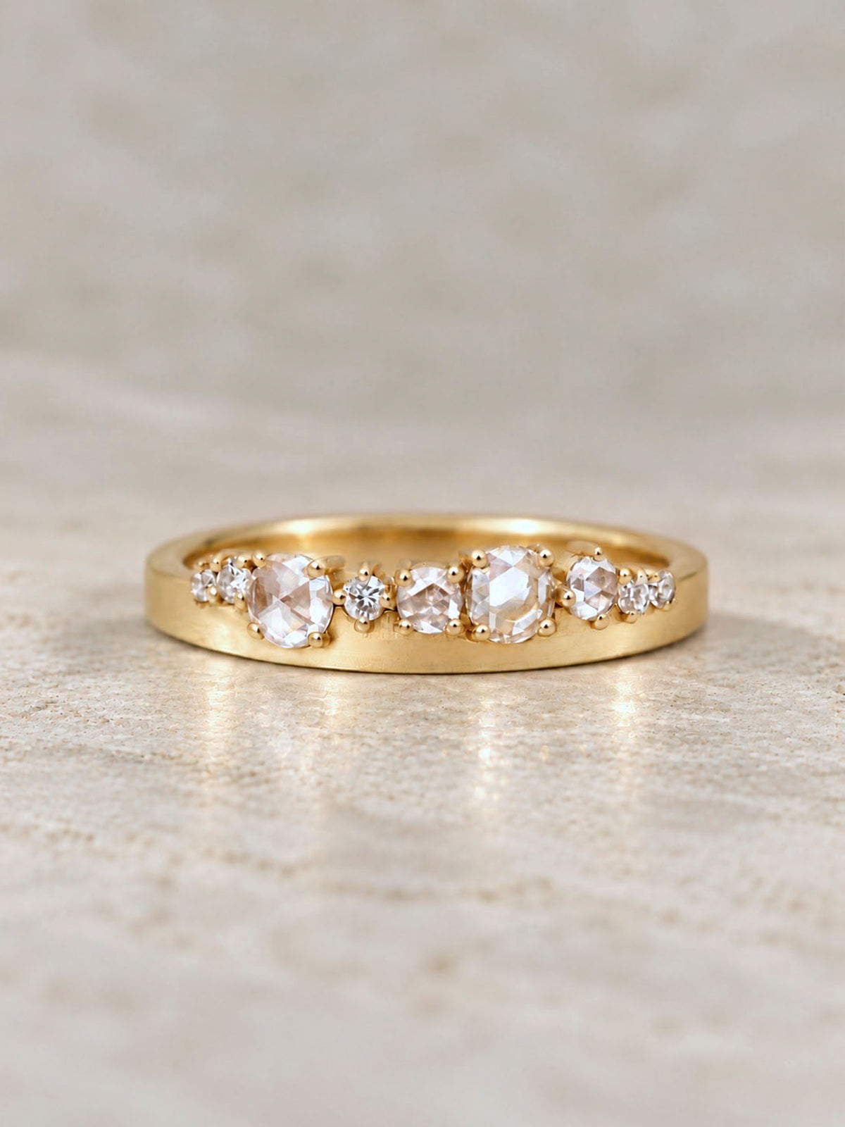 Slim Moissanite Hayden Band