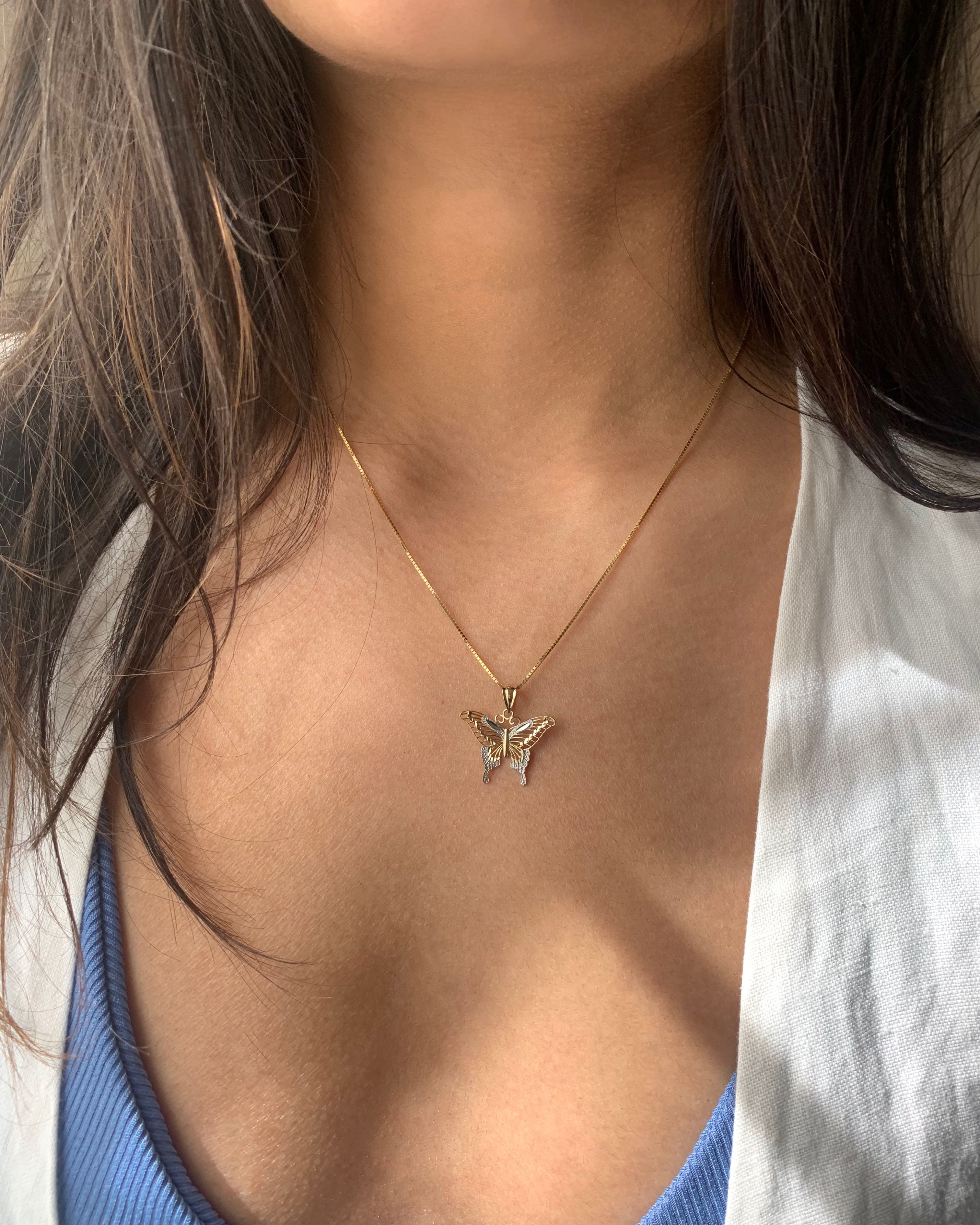 Gold Butterfly Necklace