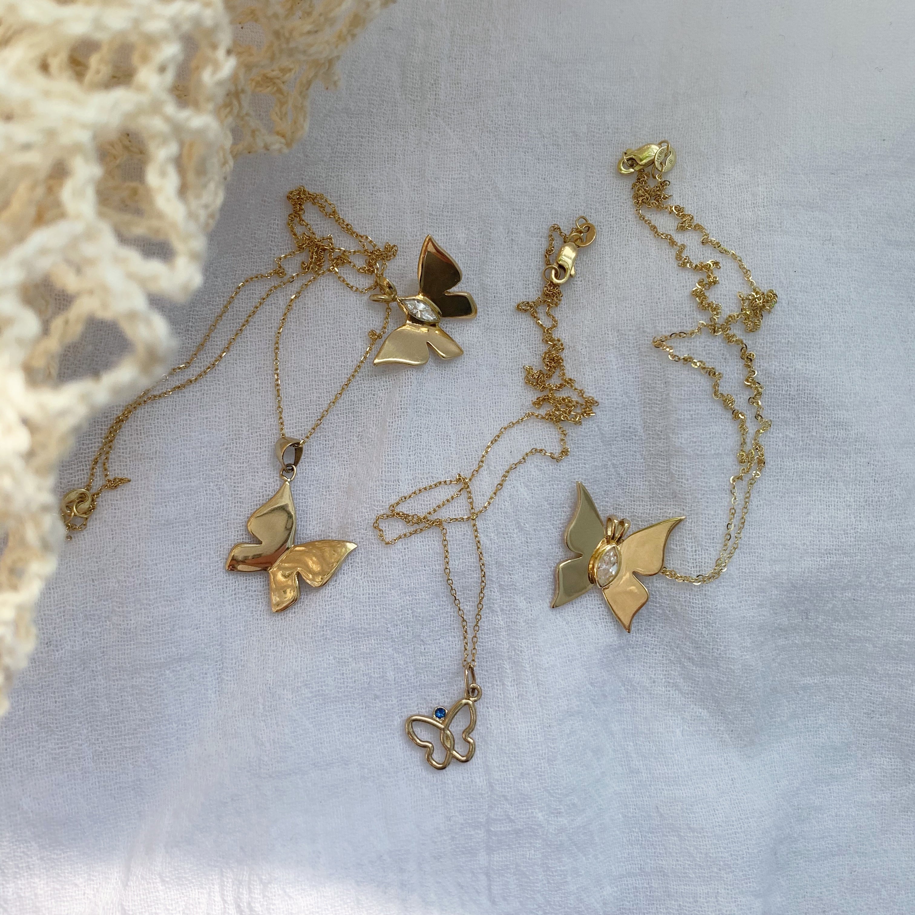 Gold Butterfly Necklace