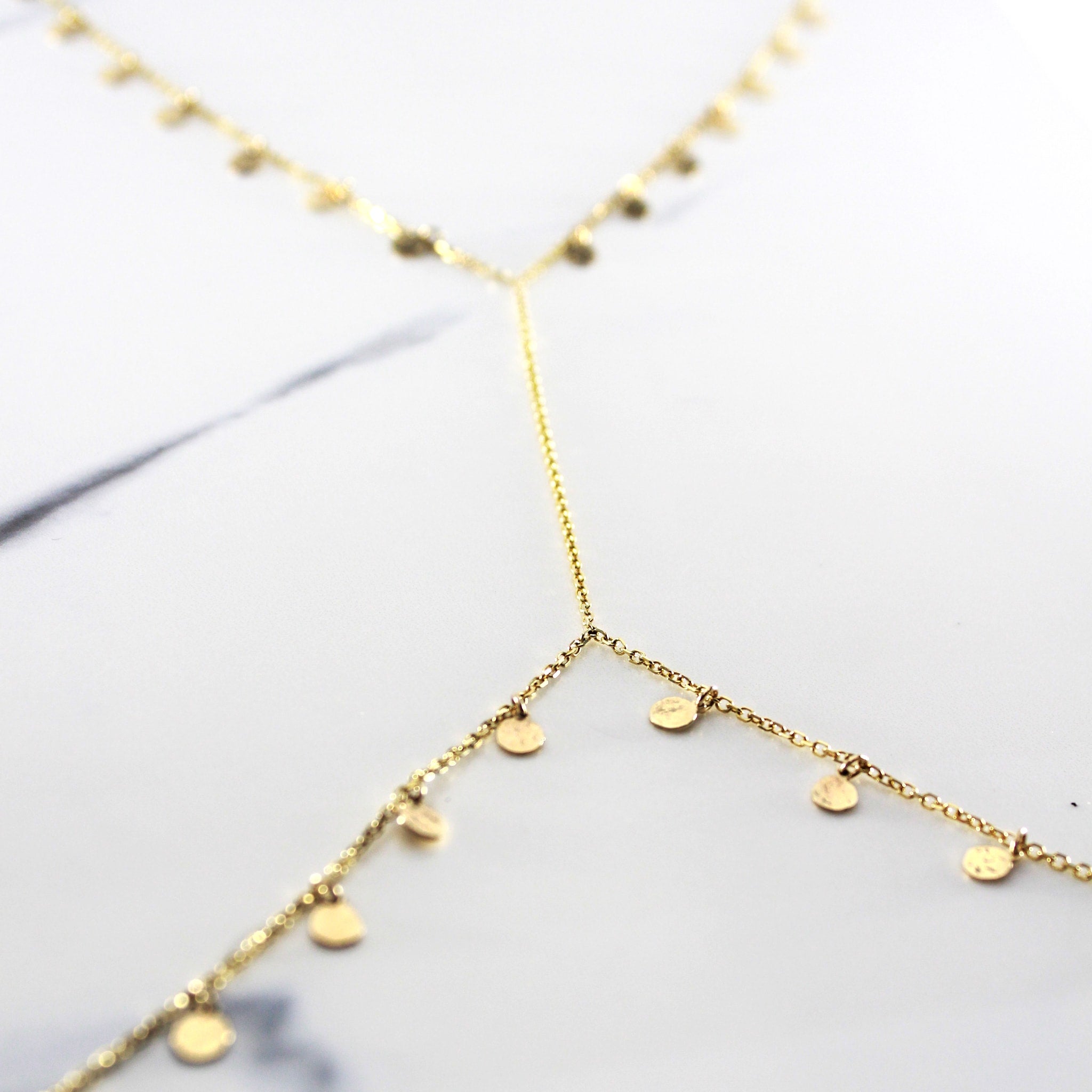 14k Solid Gold Kayra Body Chain