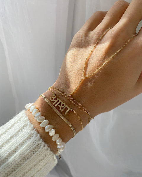 Custom Sanskrit Calligraphy Bracelet – Kimiya