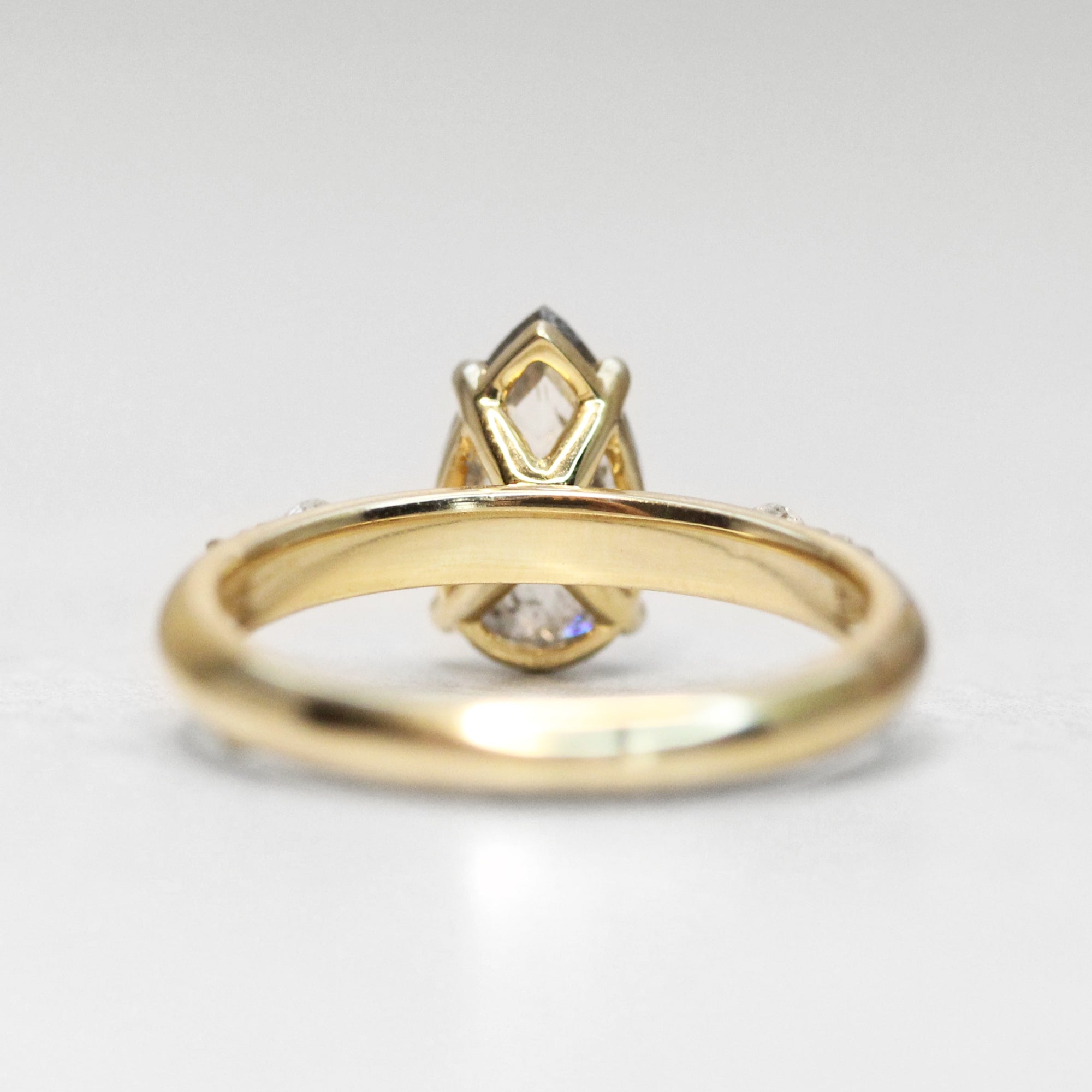 Salt & Pepper Diamond Custom Engagement Ring