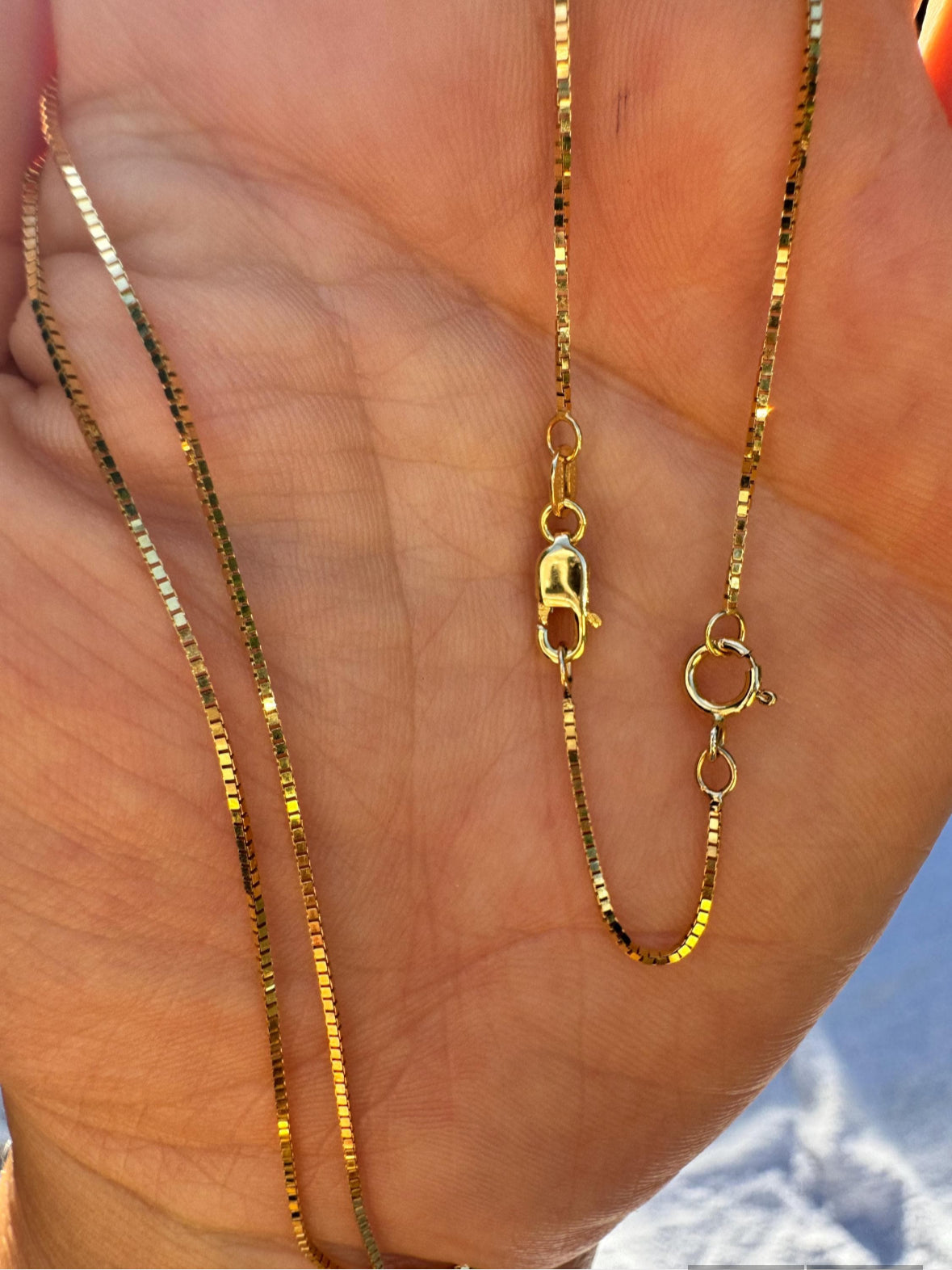 14k Solid Gold Chain Extender