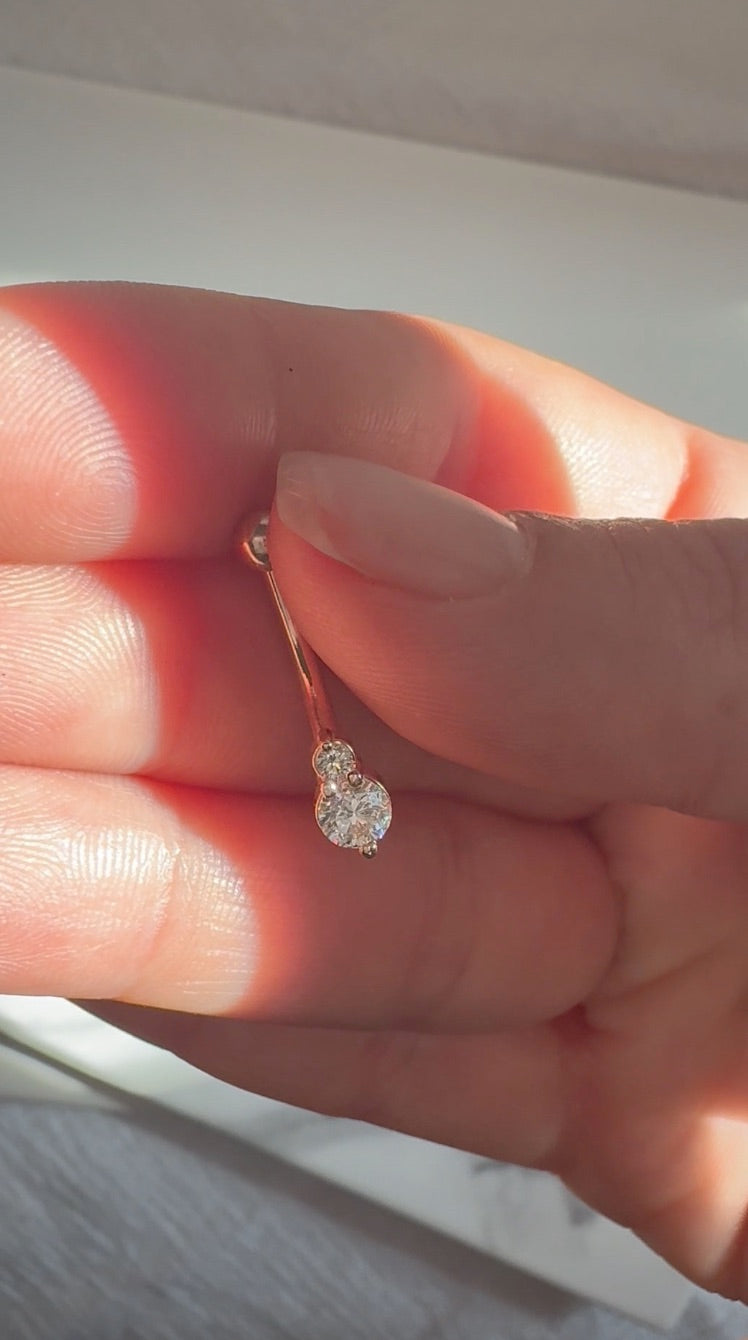 Diamond Belly Button Ring