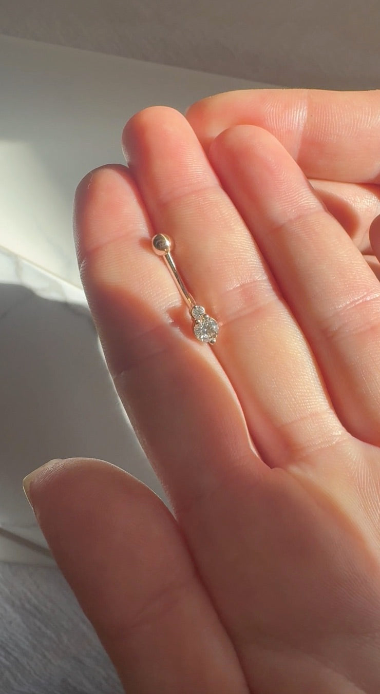 Diamond Belly Button Ring