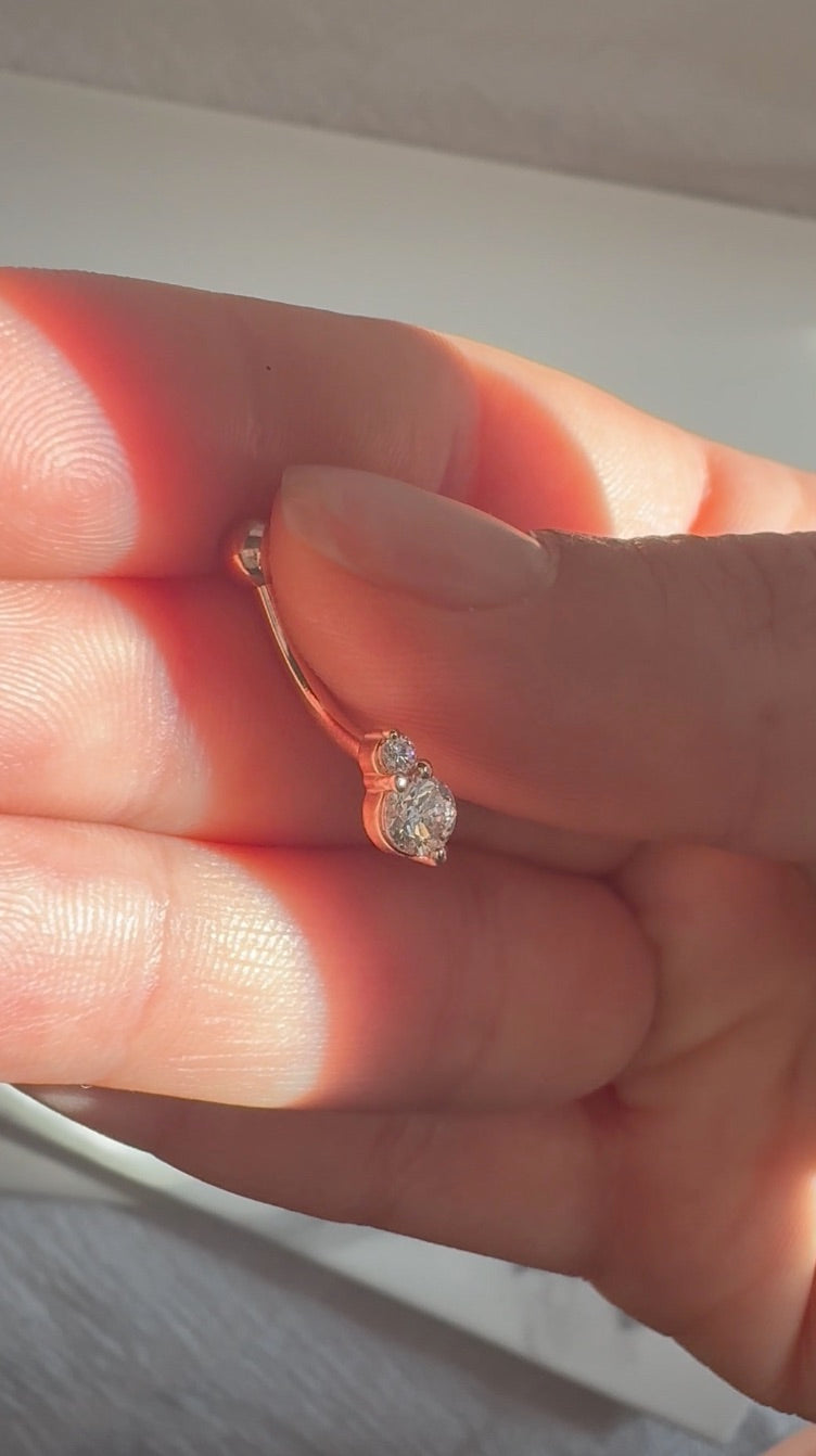 Diamond Belly Button Ring