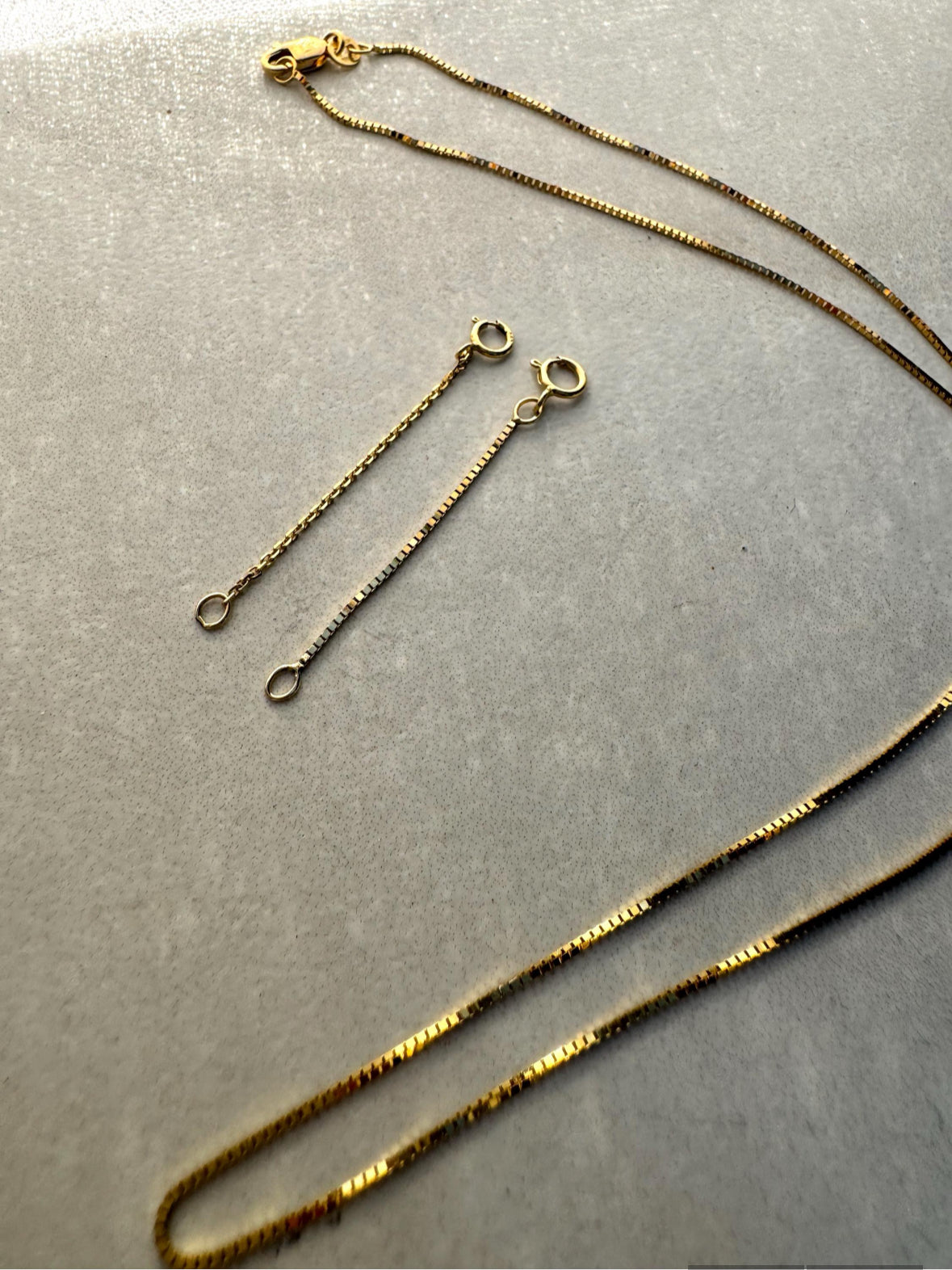 14k Solid Gold Chain Extender