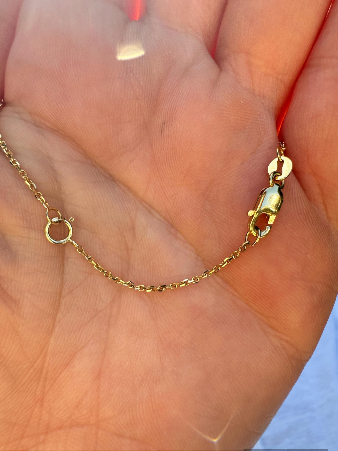 14k Solid Gold Chain Extender