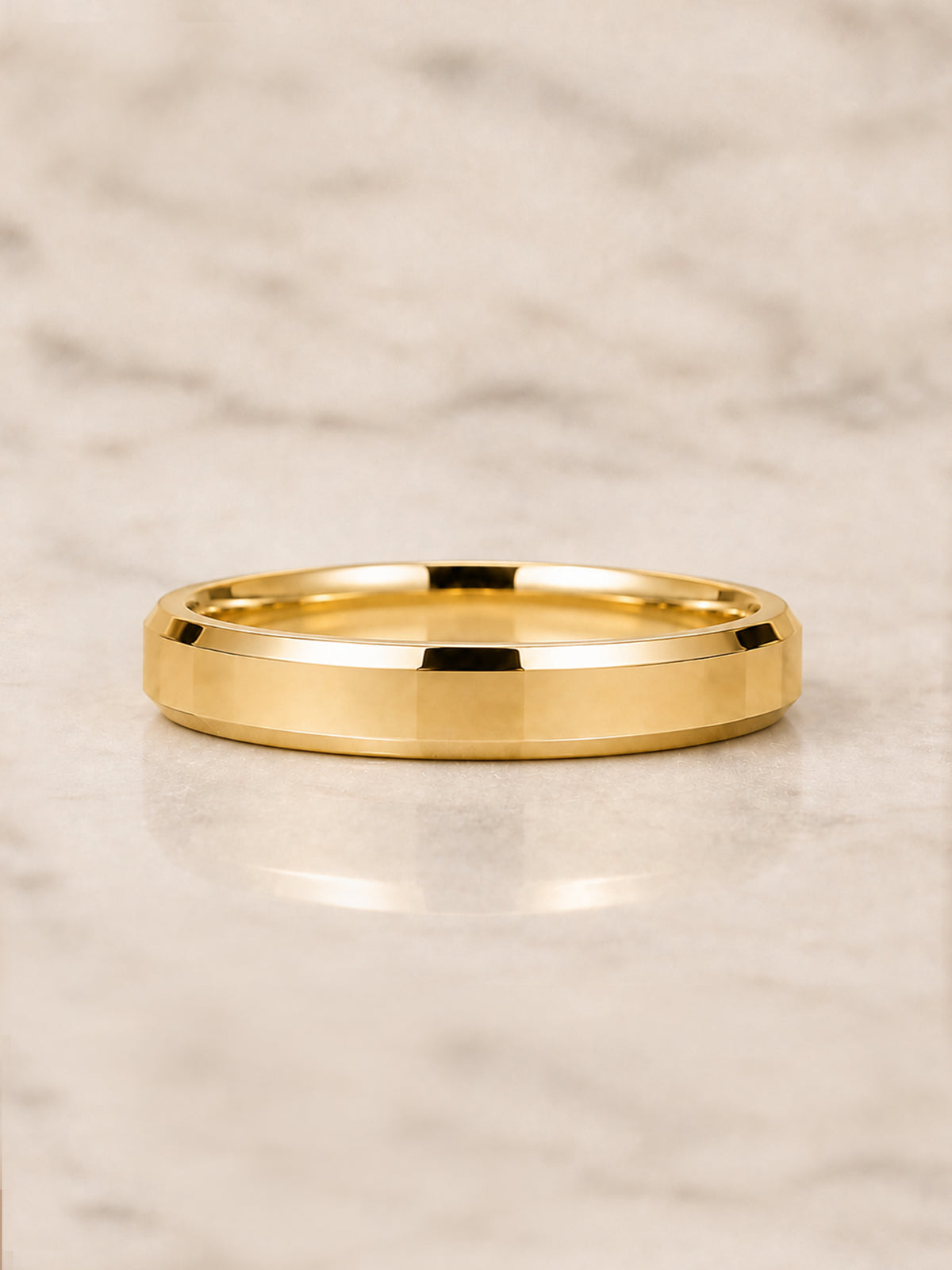 Bevel Edge Men's Wedding Band