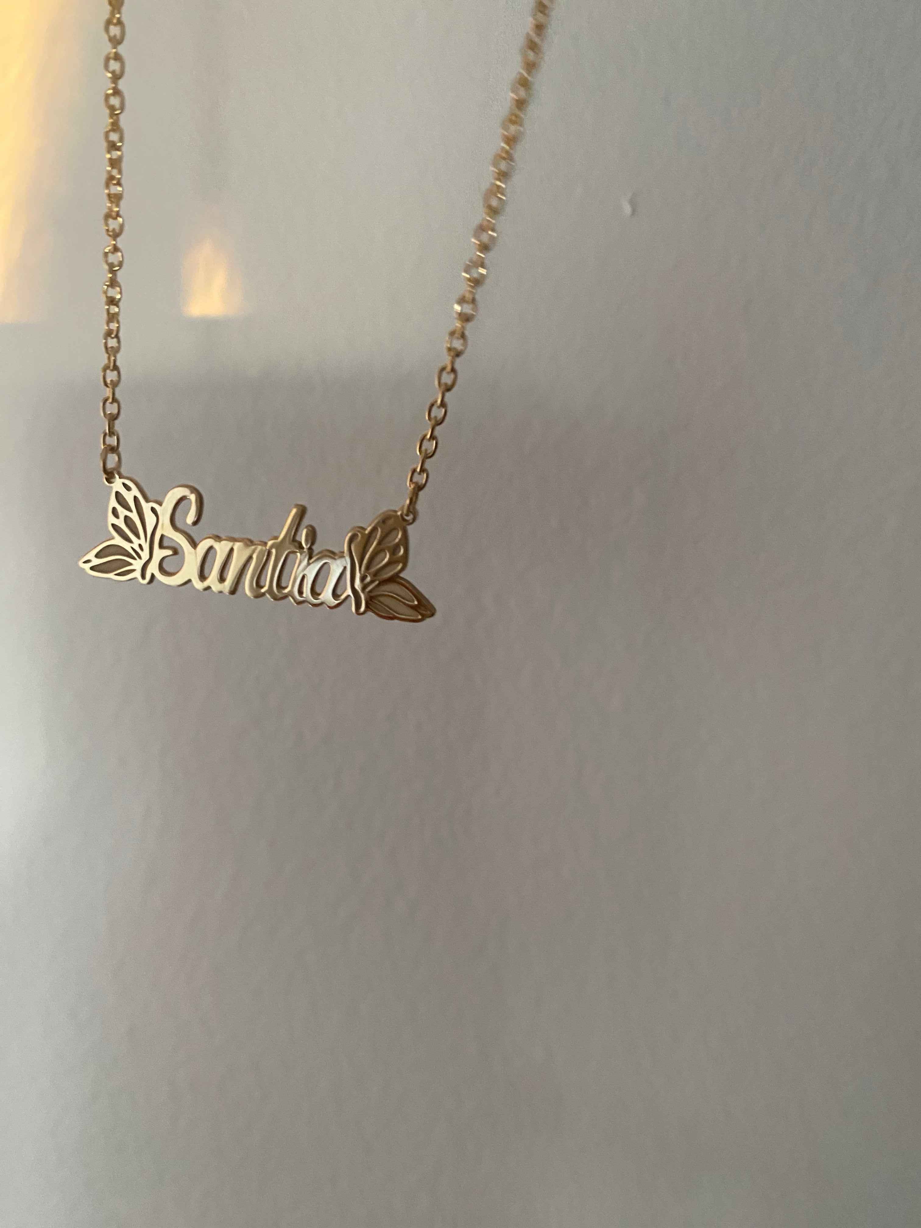 Butterfly Name Necklace Kimiya
