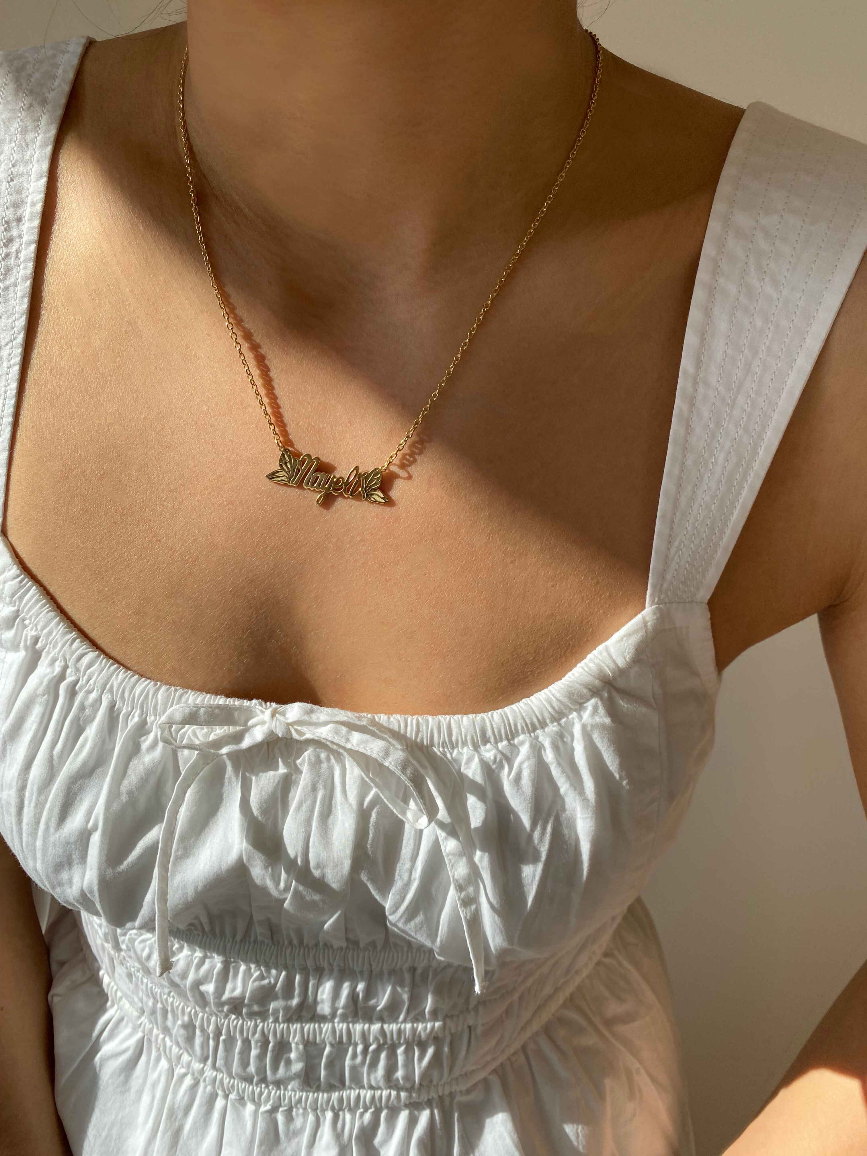 Butterfly Name Necklace