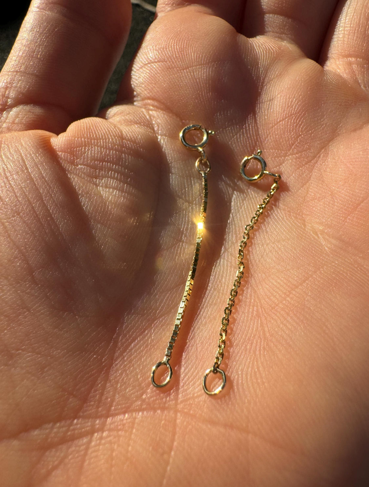 14k Solid Gold Chain Extender
