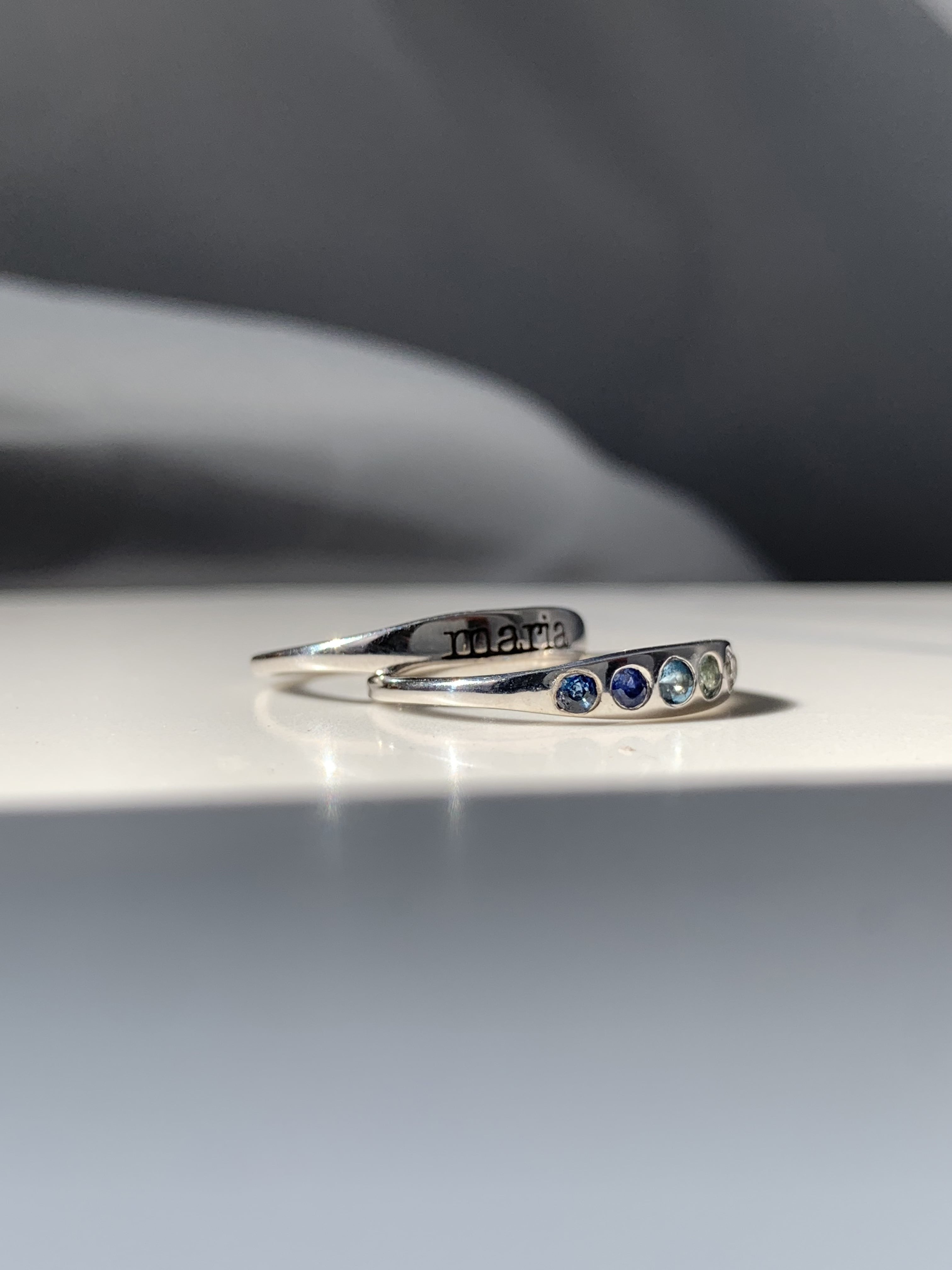 Engravable Slim Signet Ring