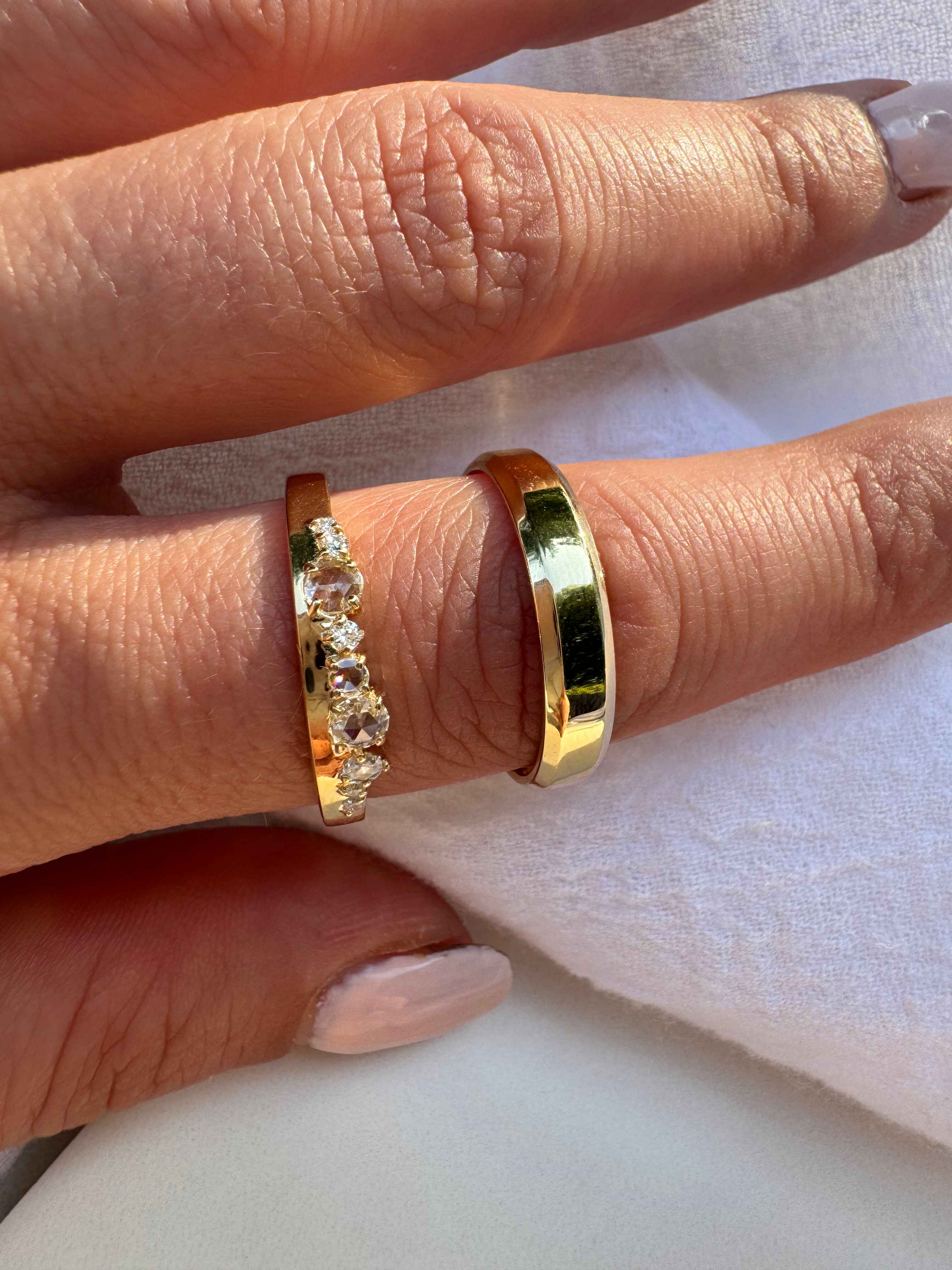 Moissanite Thinner Hayden Band
