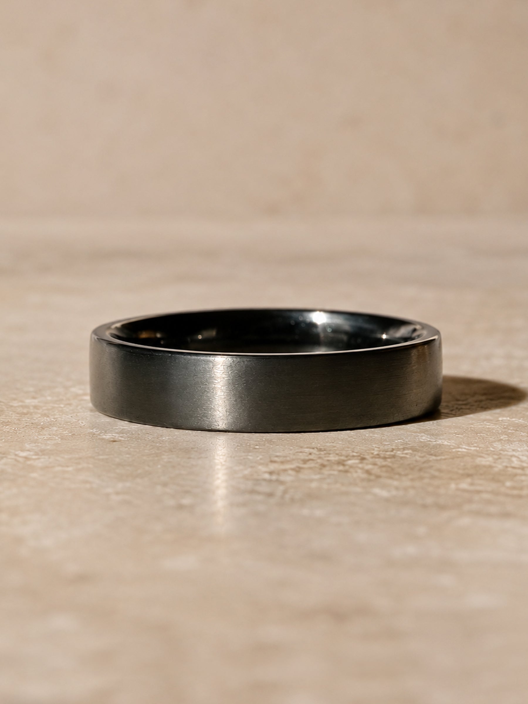 Dark Rhodium Men's Wedding Band
