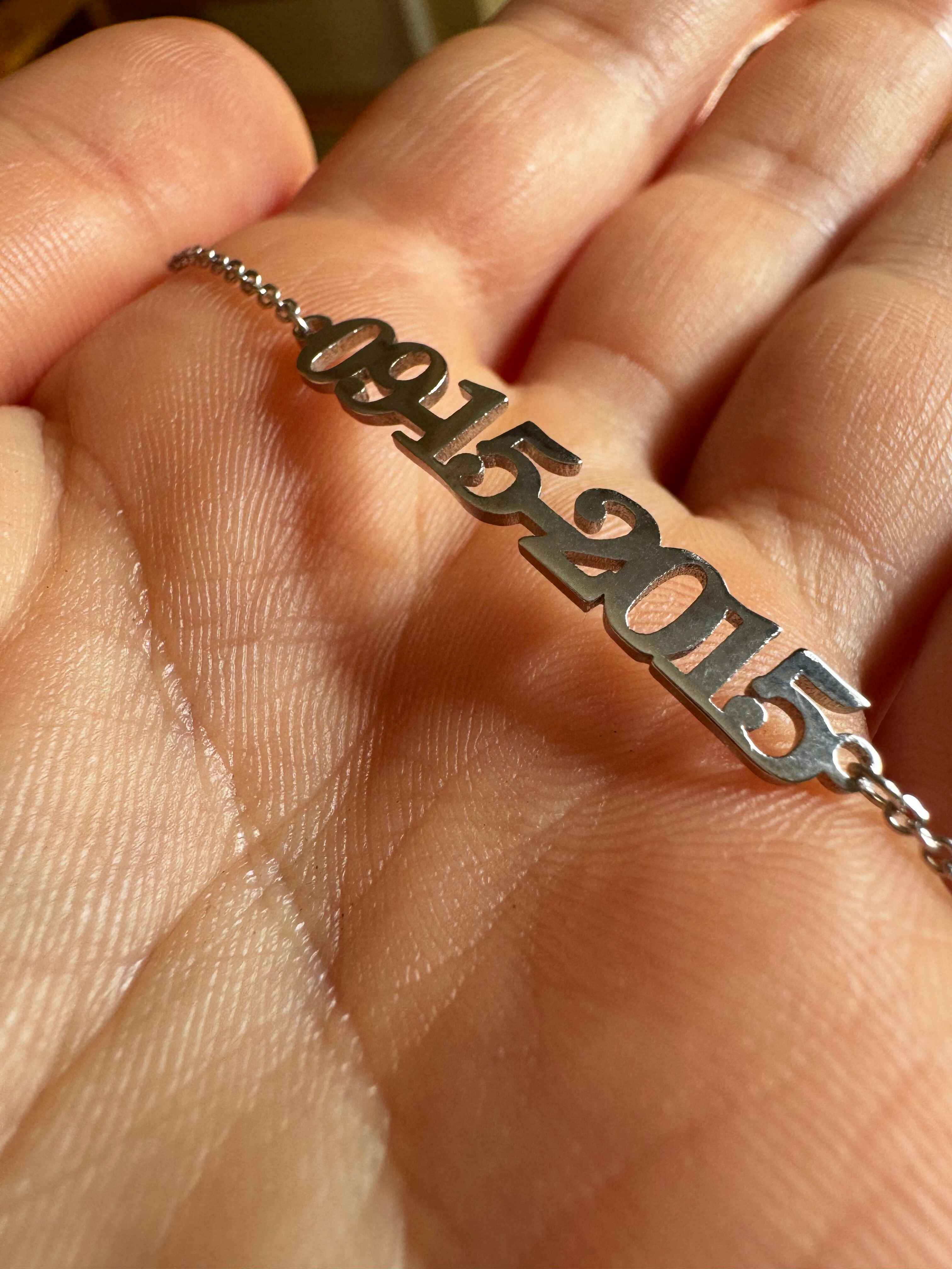 Personalized Date Bracelet