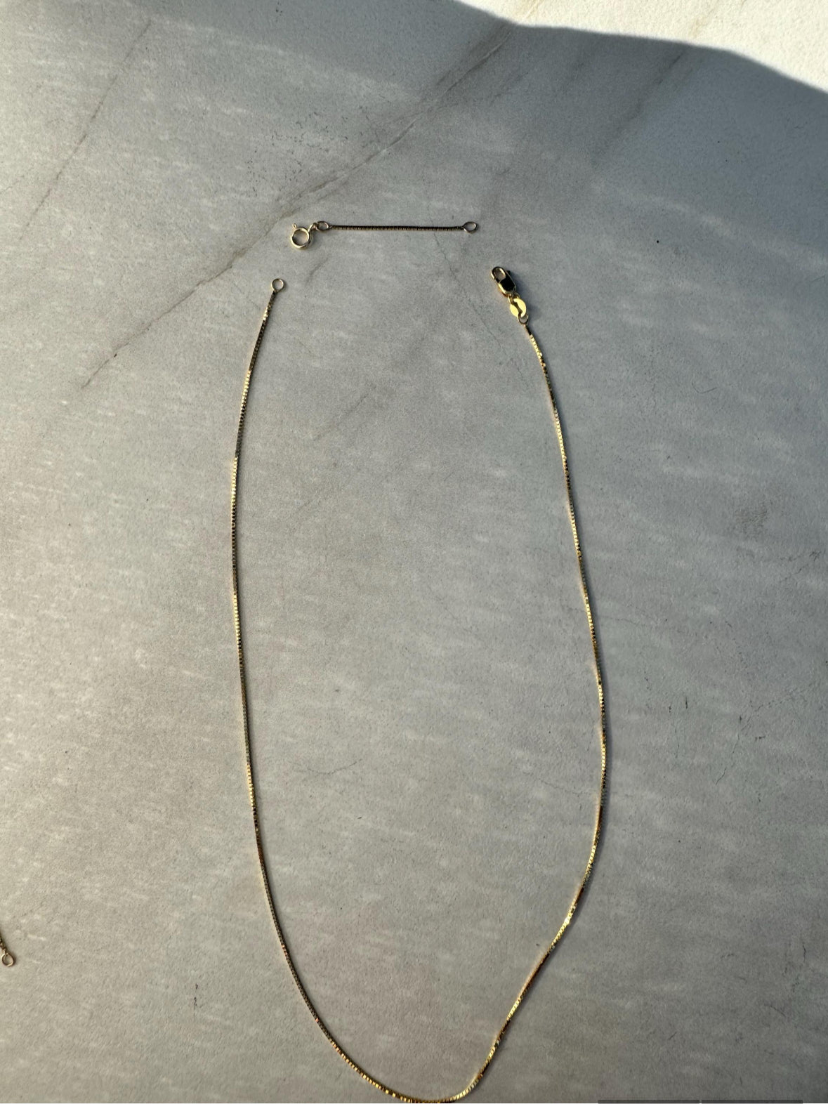 14k Solid Gold Chain Extender
