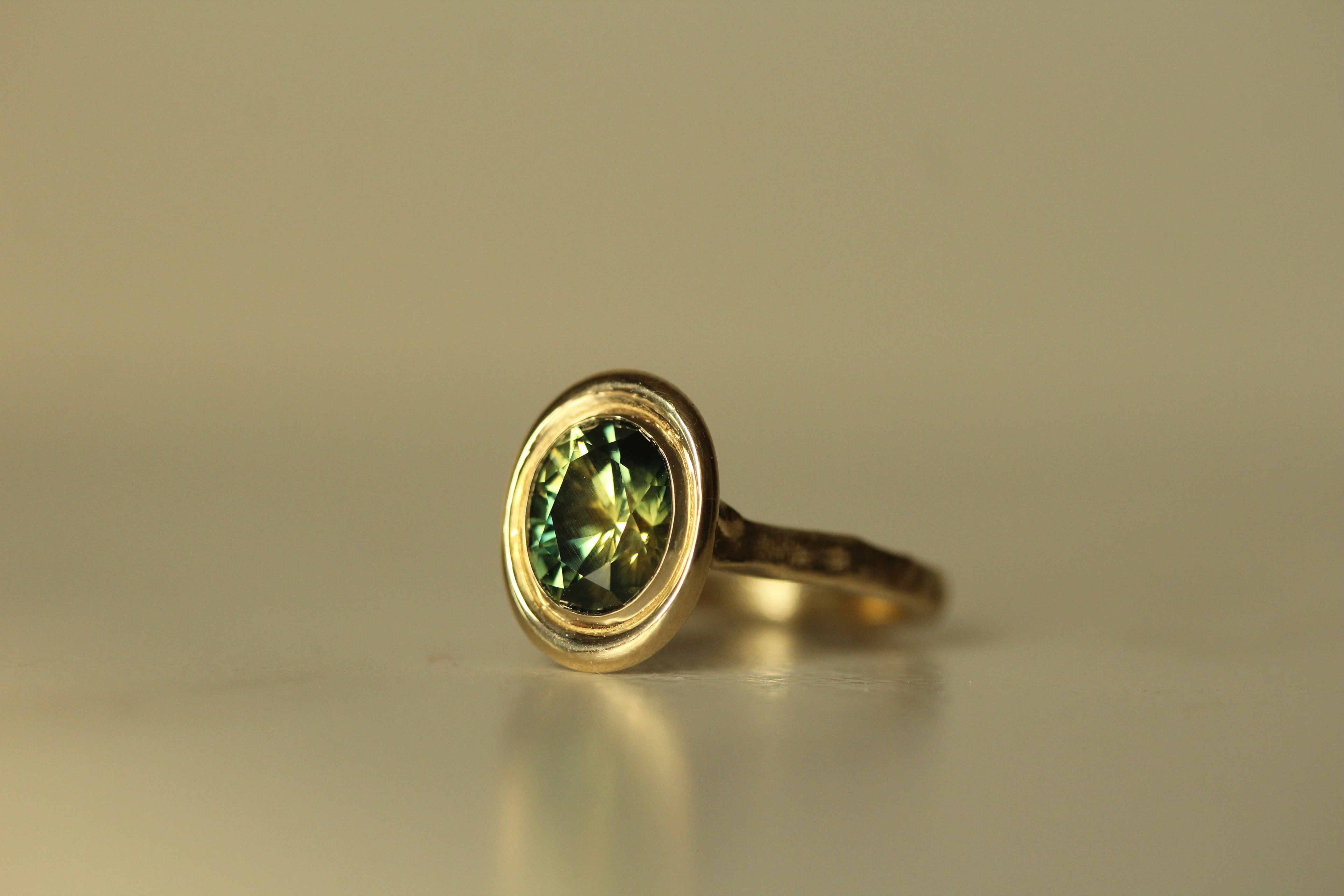 Custom Parti Sapphire Engagement Ring