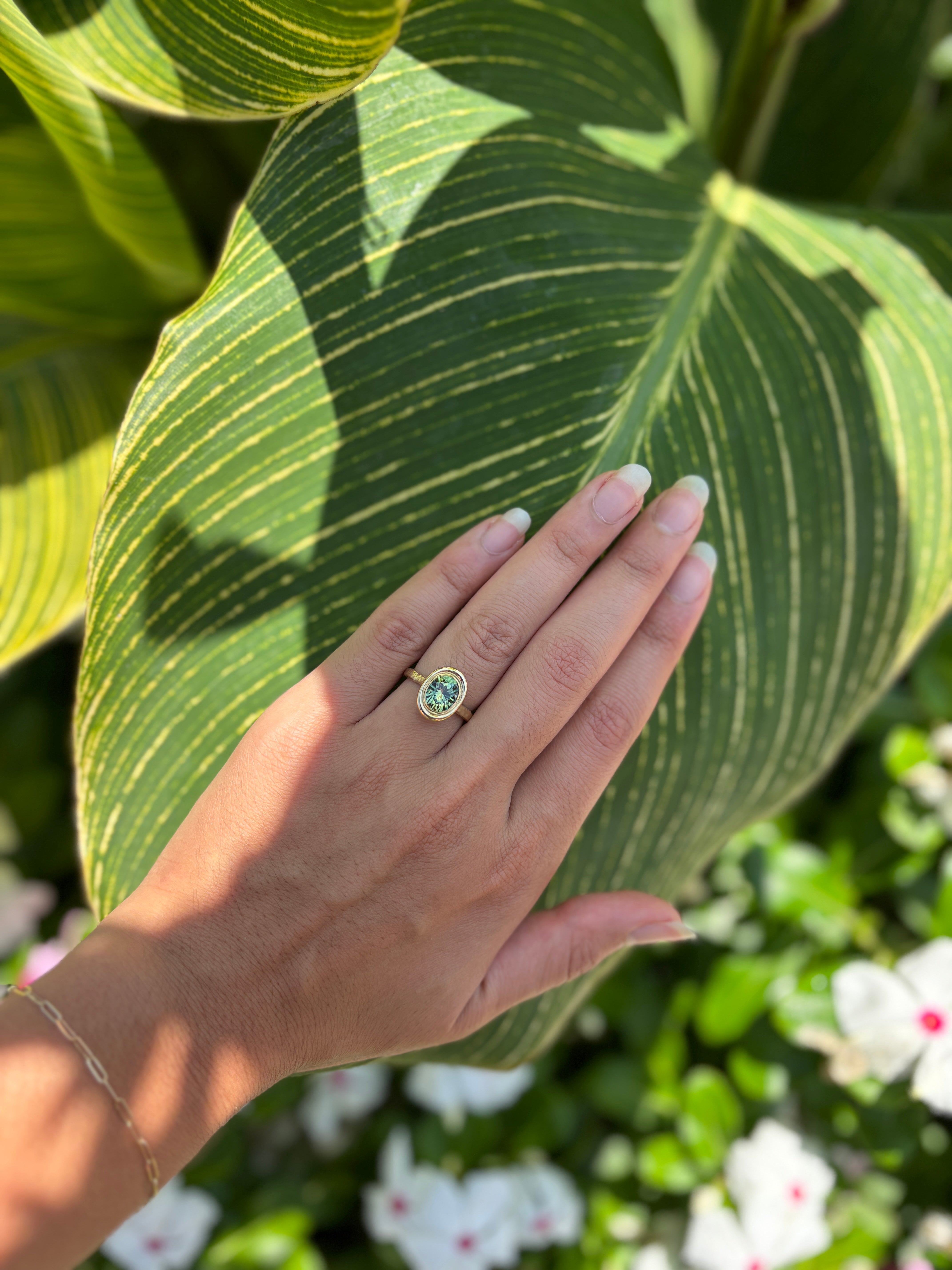 Custom Parti Sapphire Engagement Ring