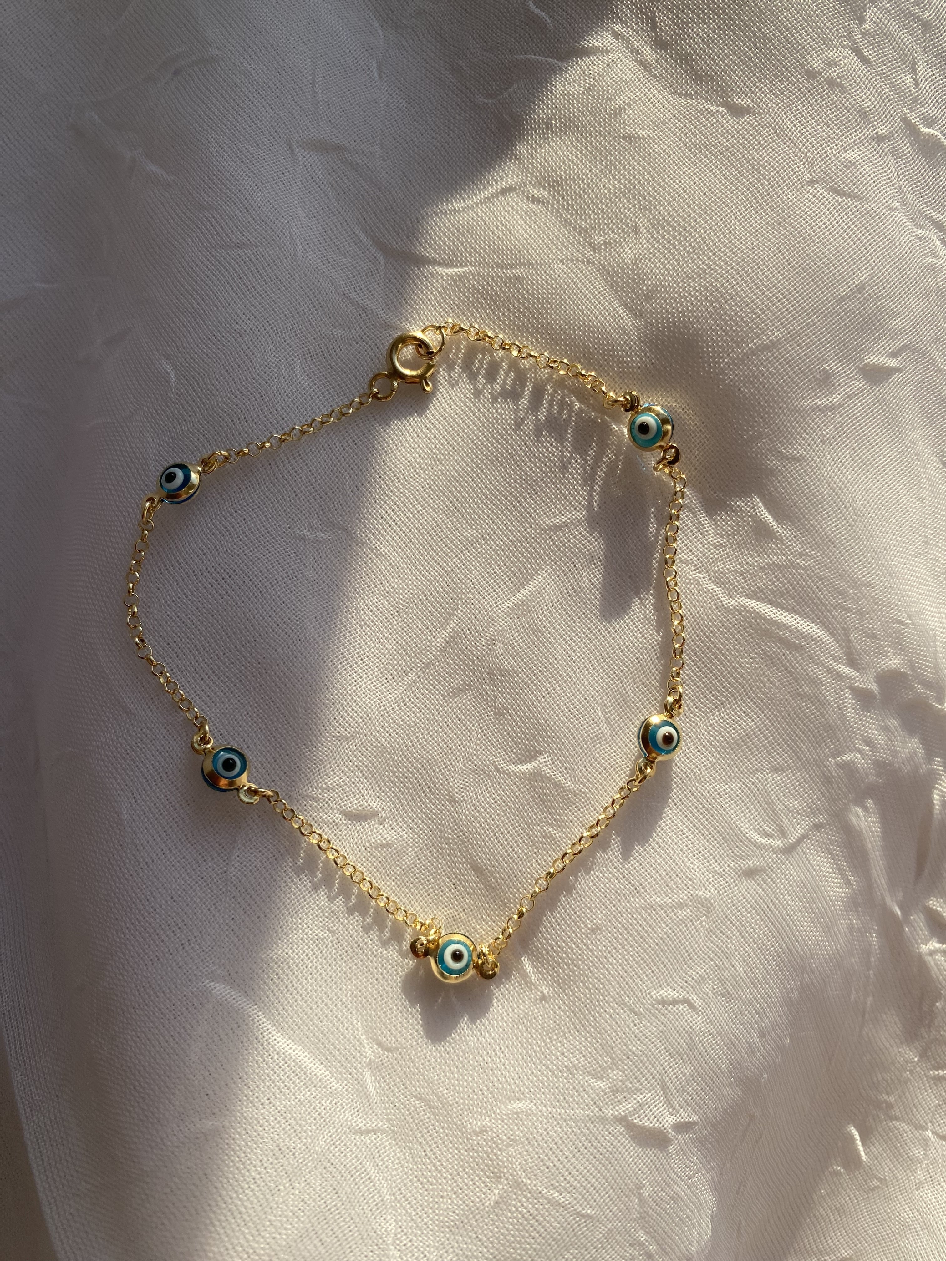 14k Evil Eye Bracelet