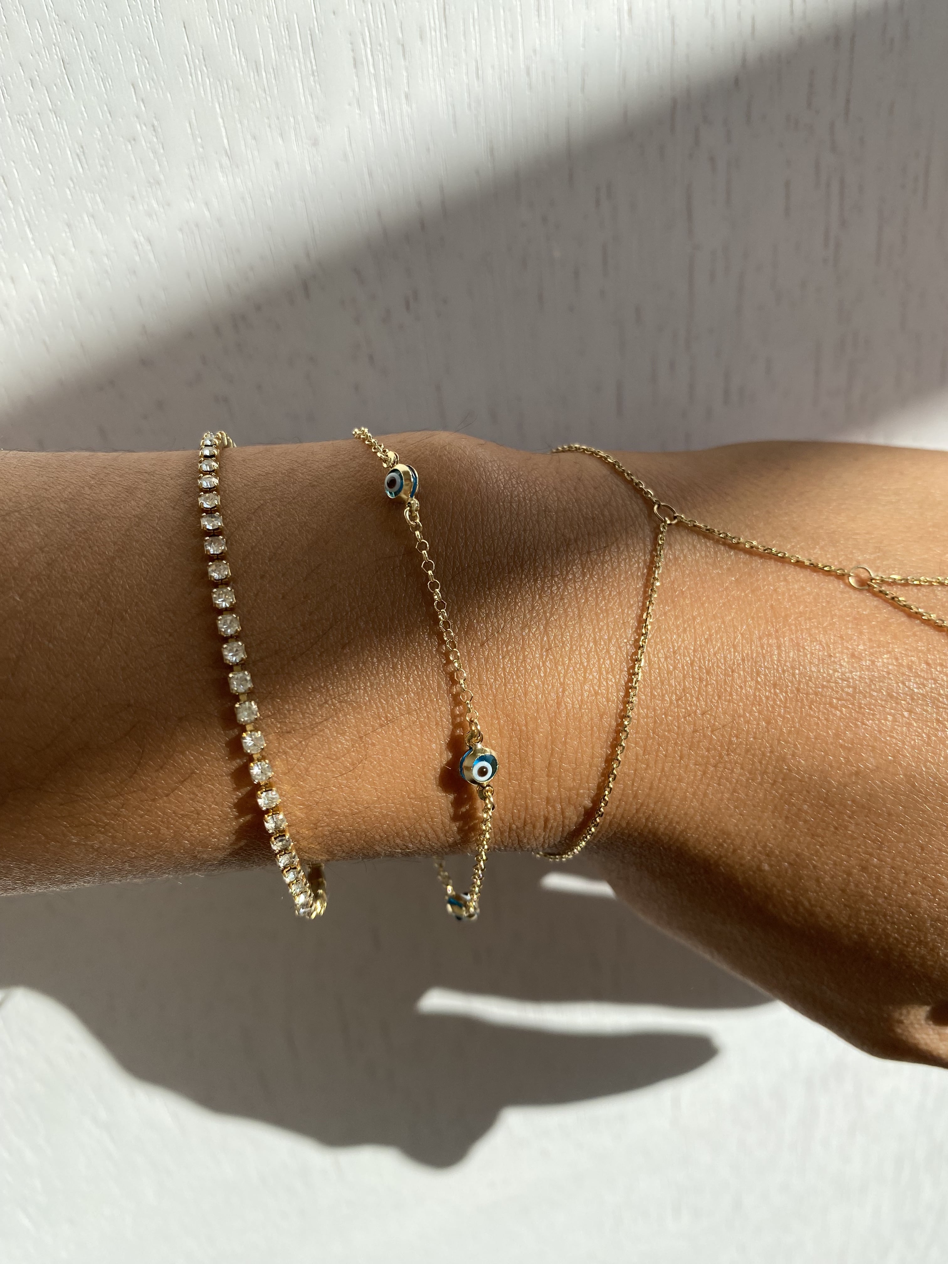 14k Evil Eye Bracelet