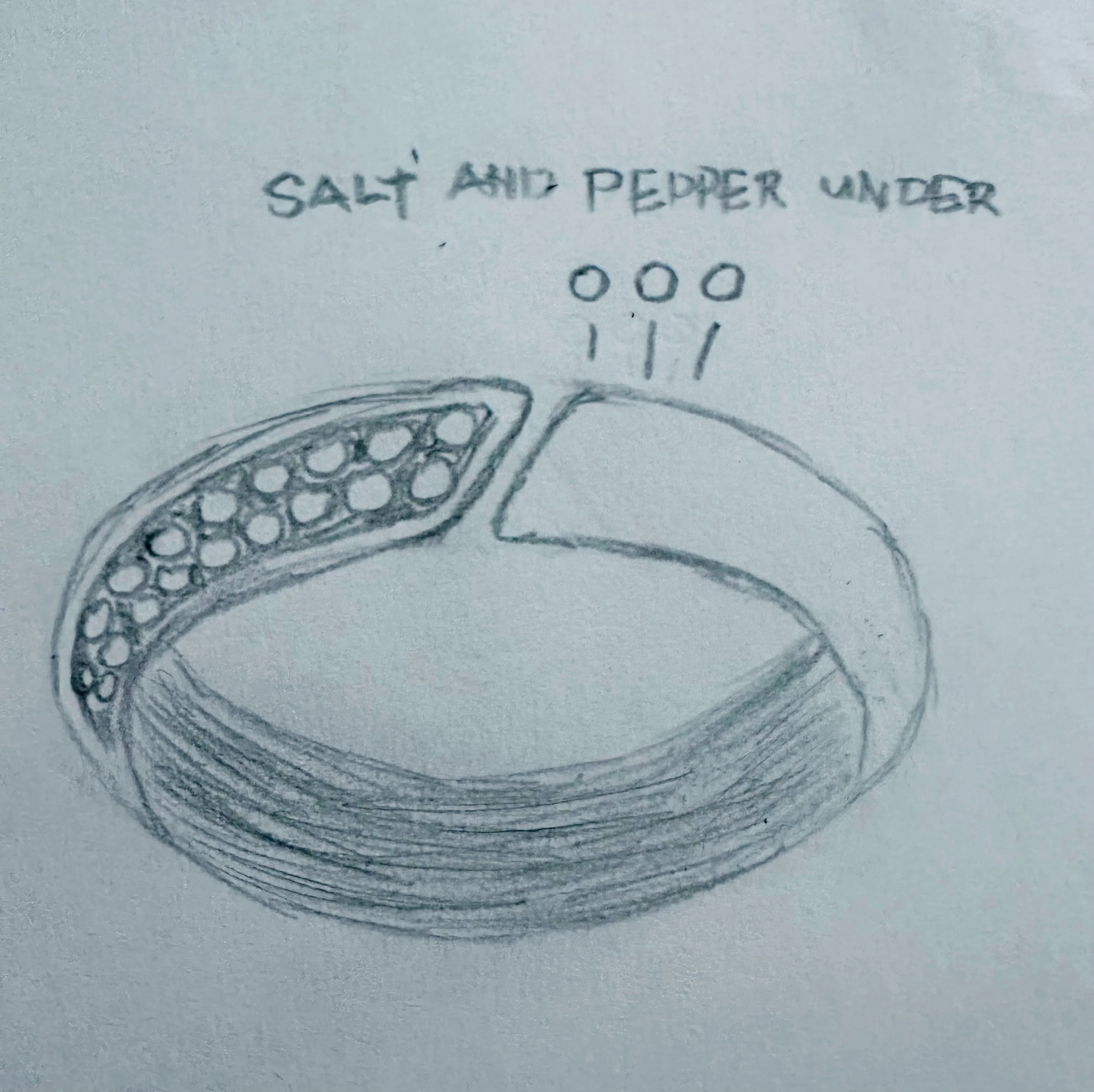 Custom Wedding Band For Shiela