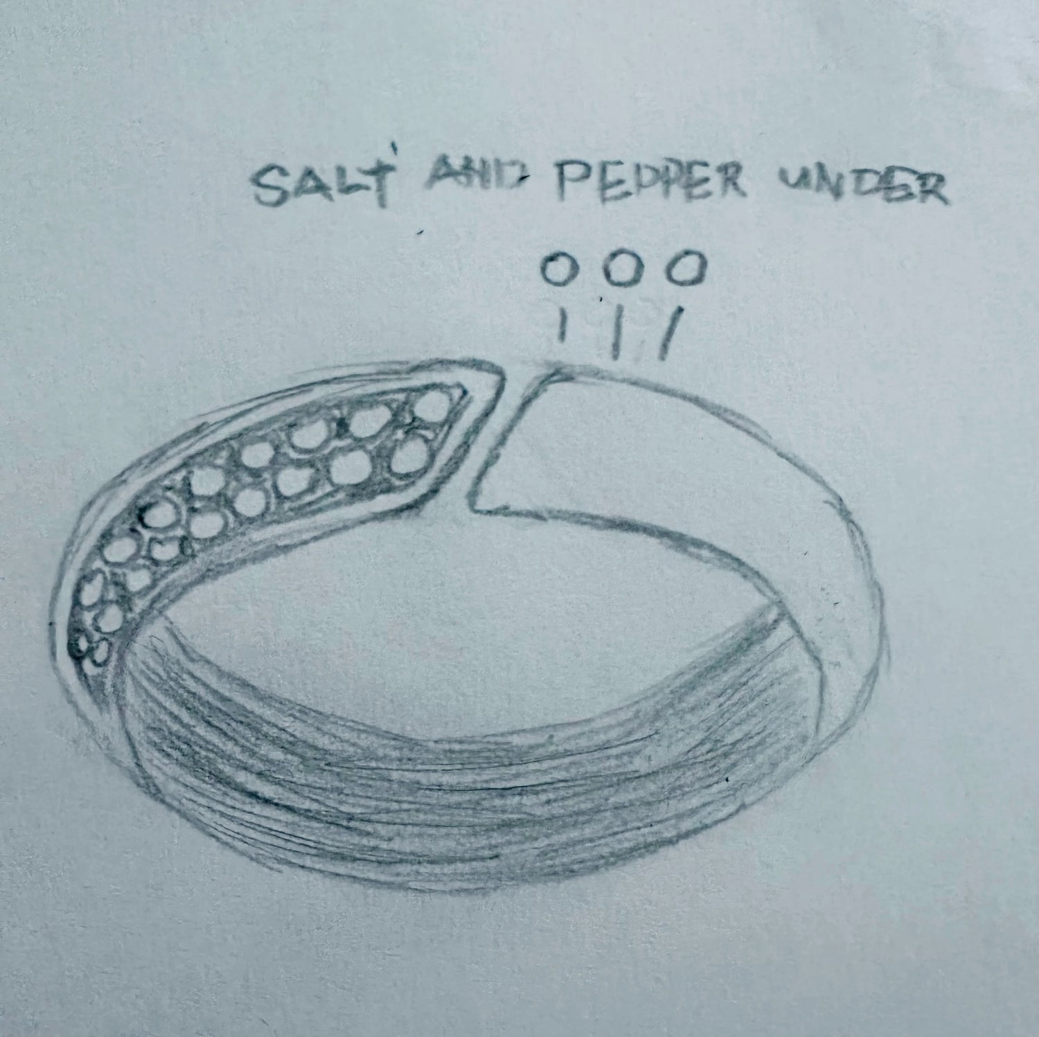 Custom Wedding Band For Shiela