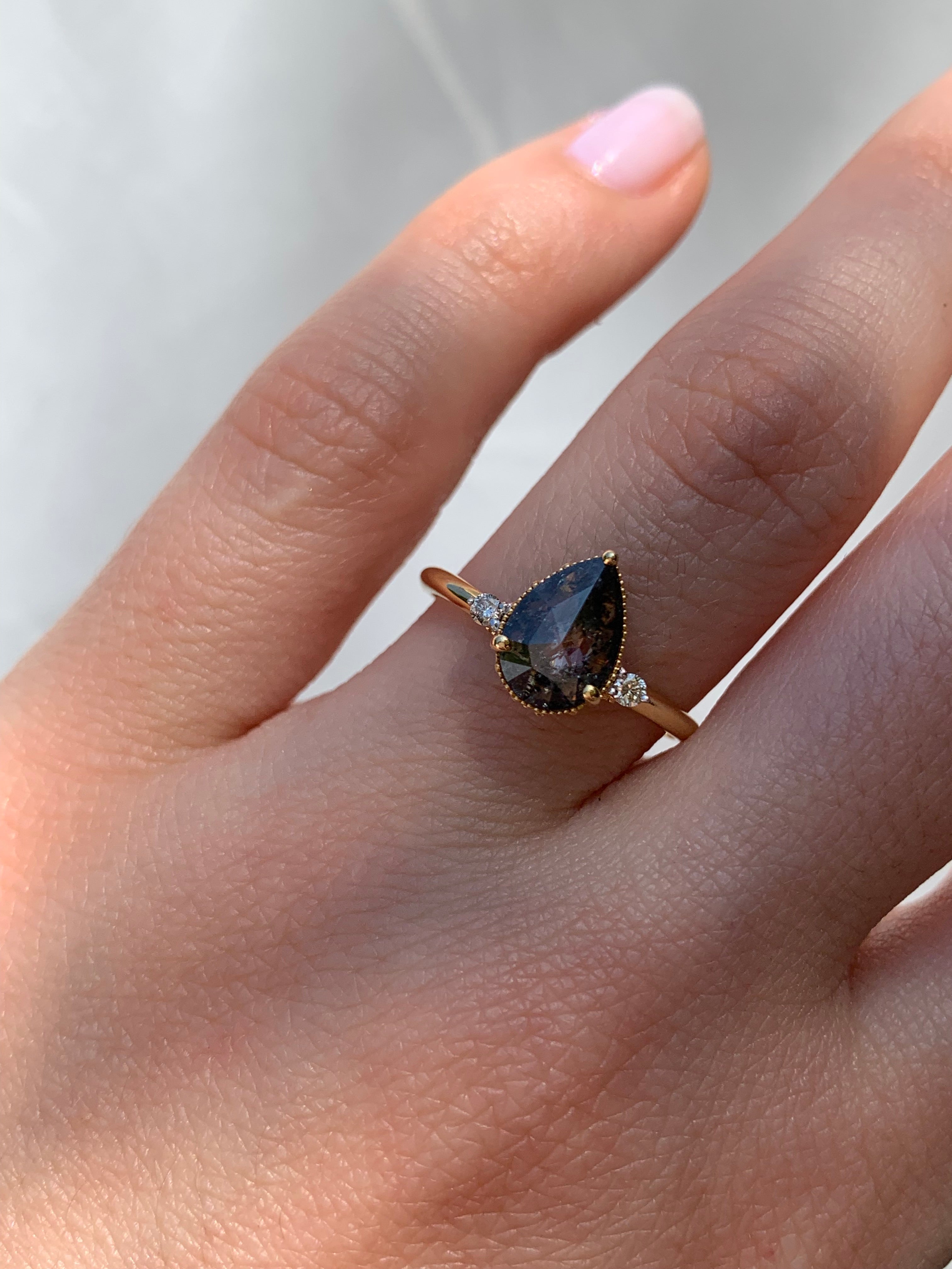 Classic Winston Pear-Shaped Diamond Engagement Ring | Harry Winston