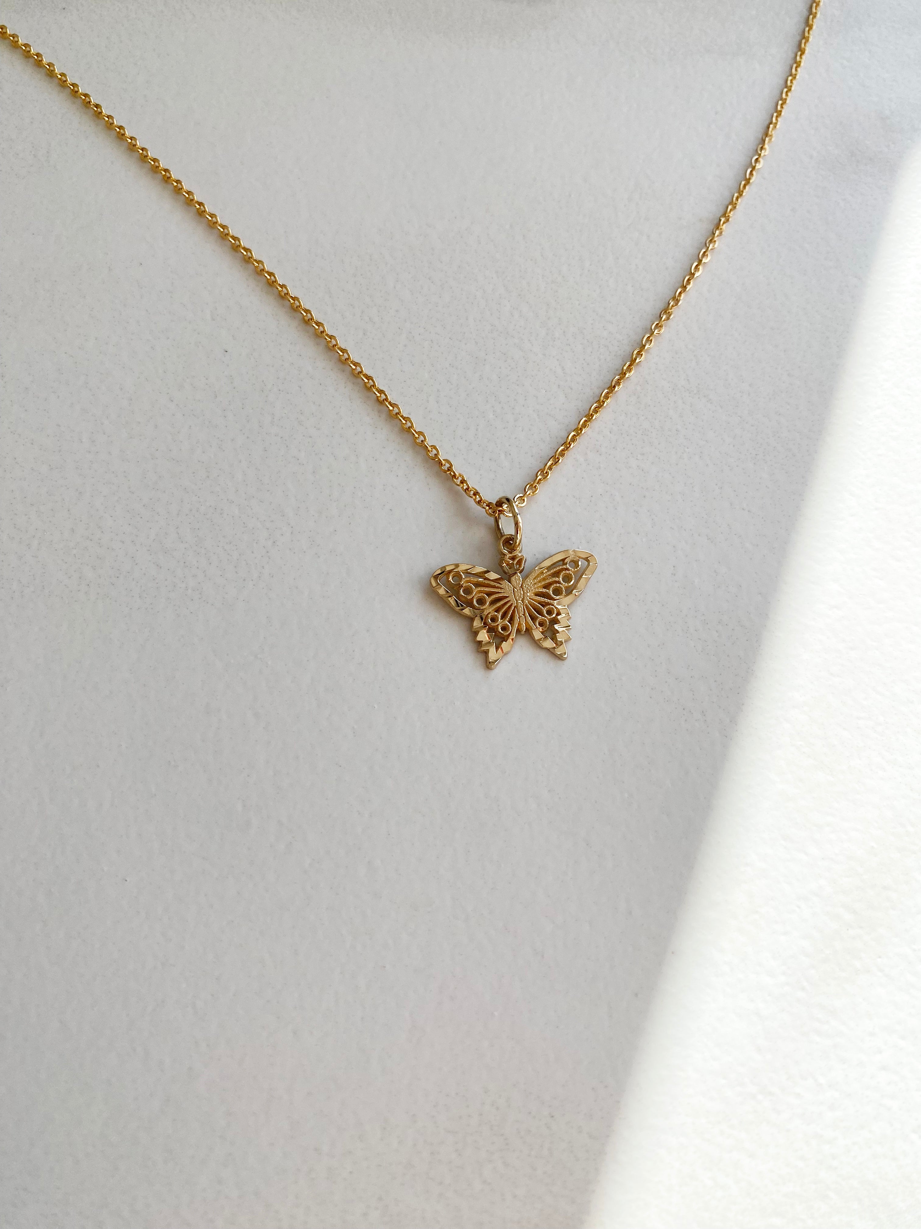 Gold Butterfly Necklace