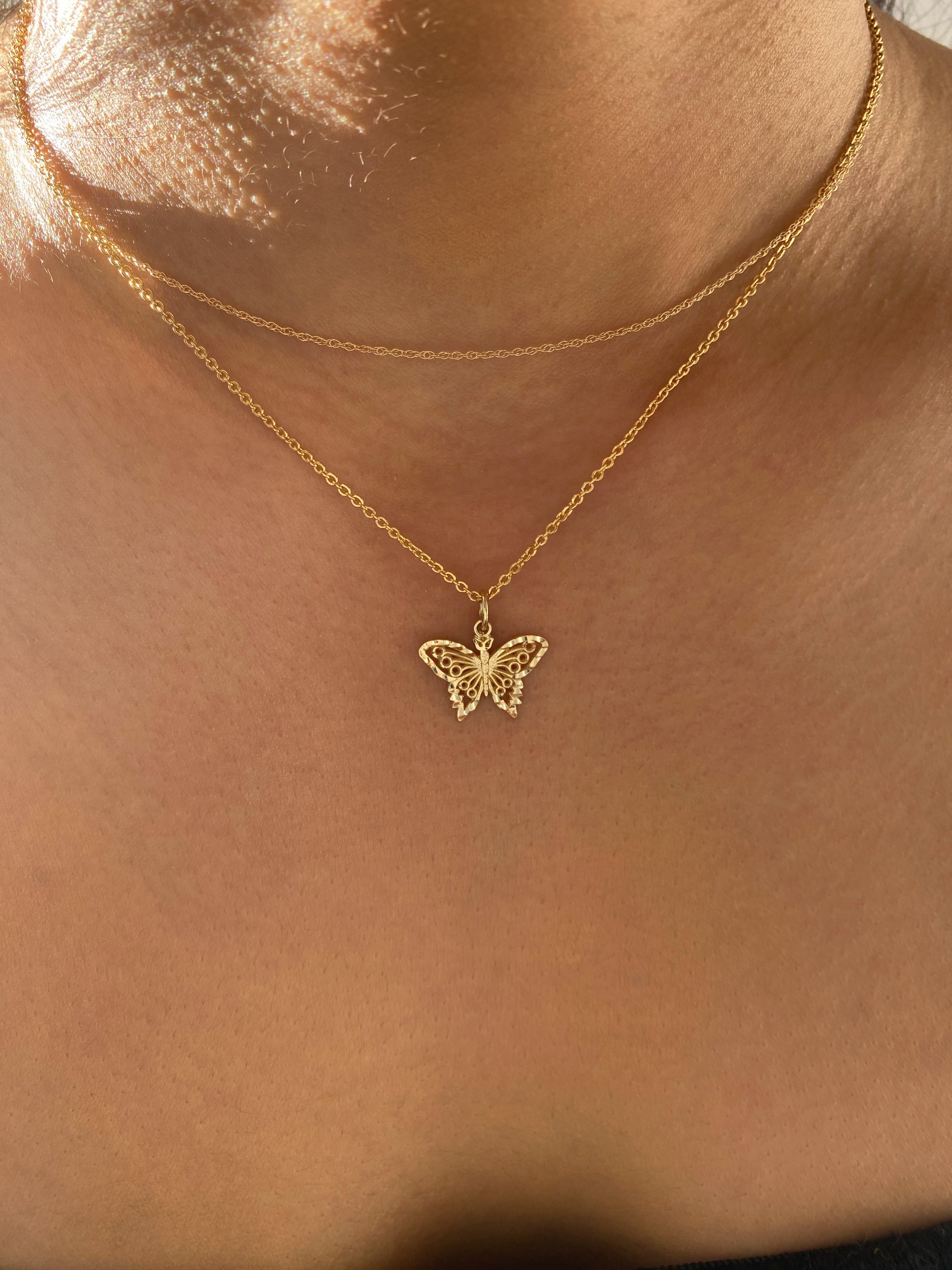 Gold Butterfly Necklace