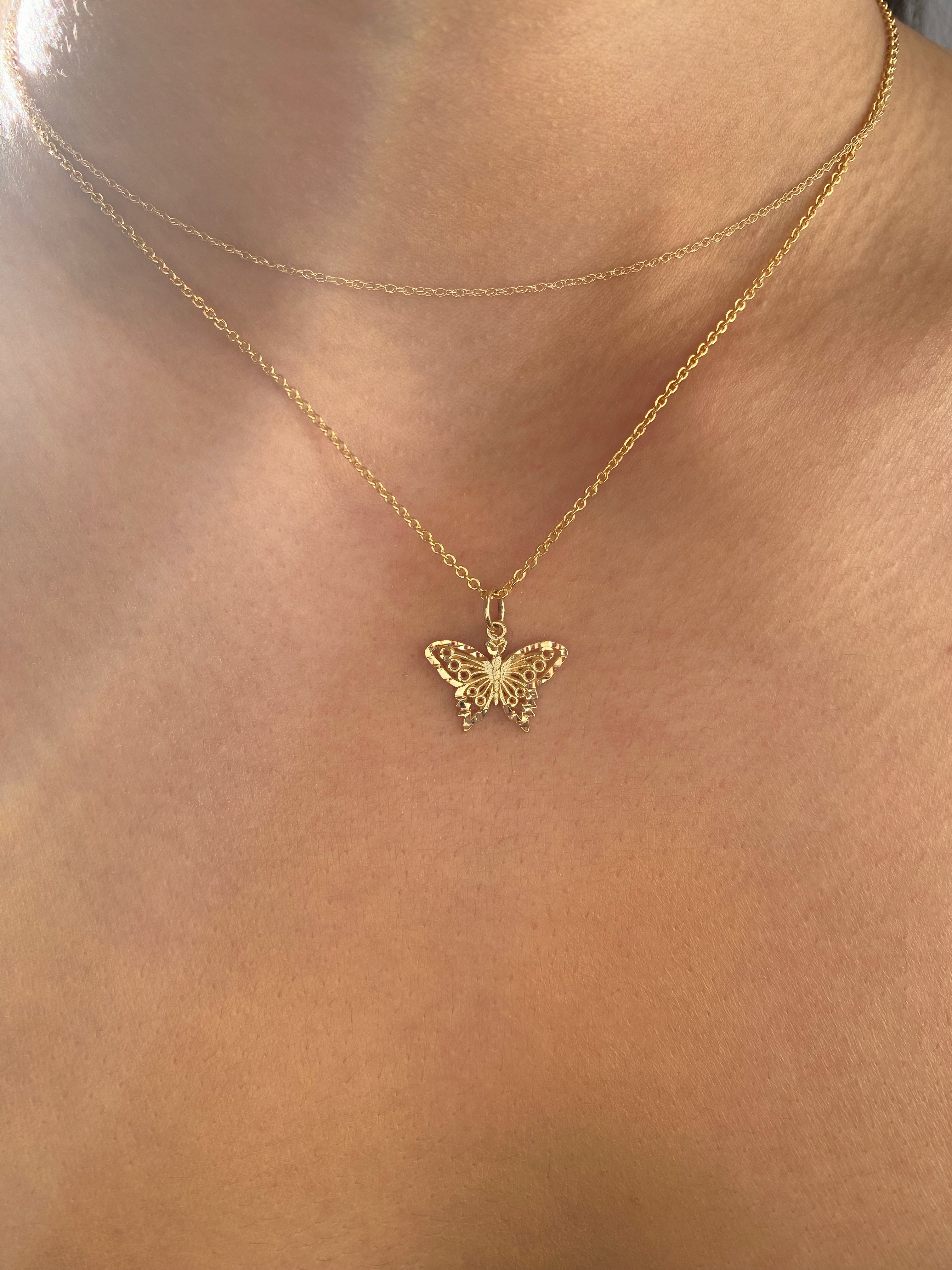 Gold Butterfly Necklace