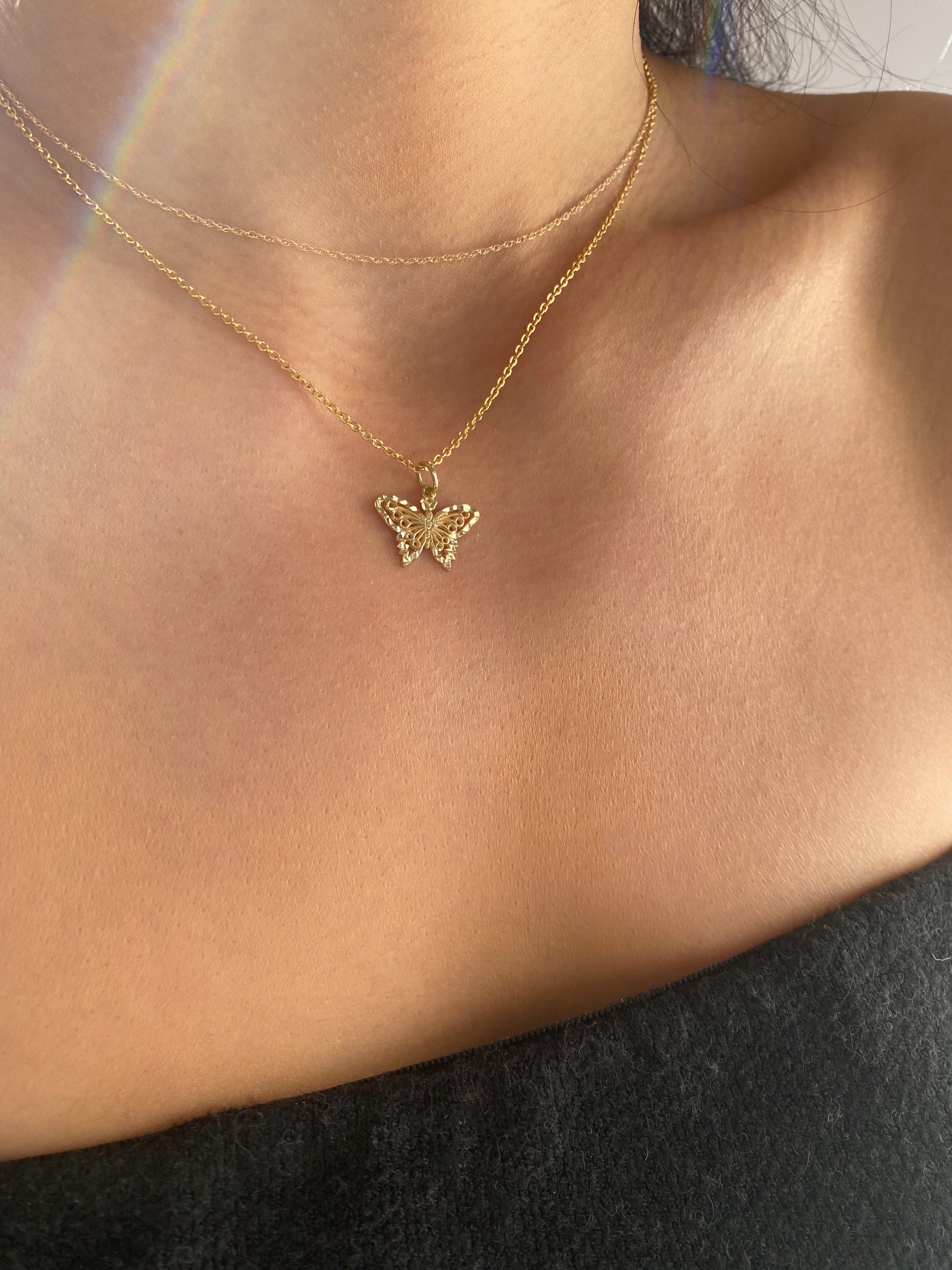 Gold Butterfly Necklace