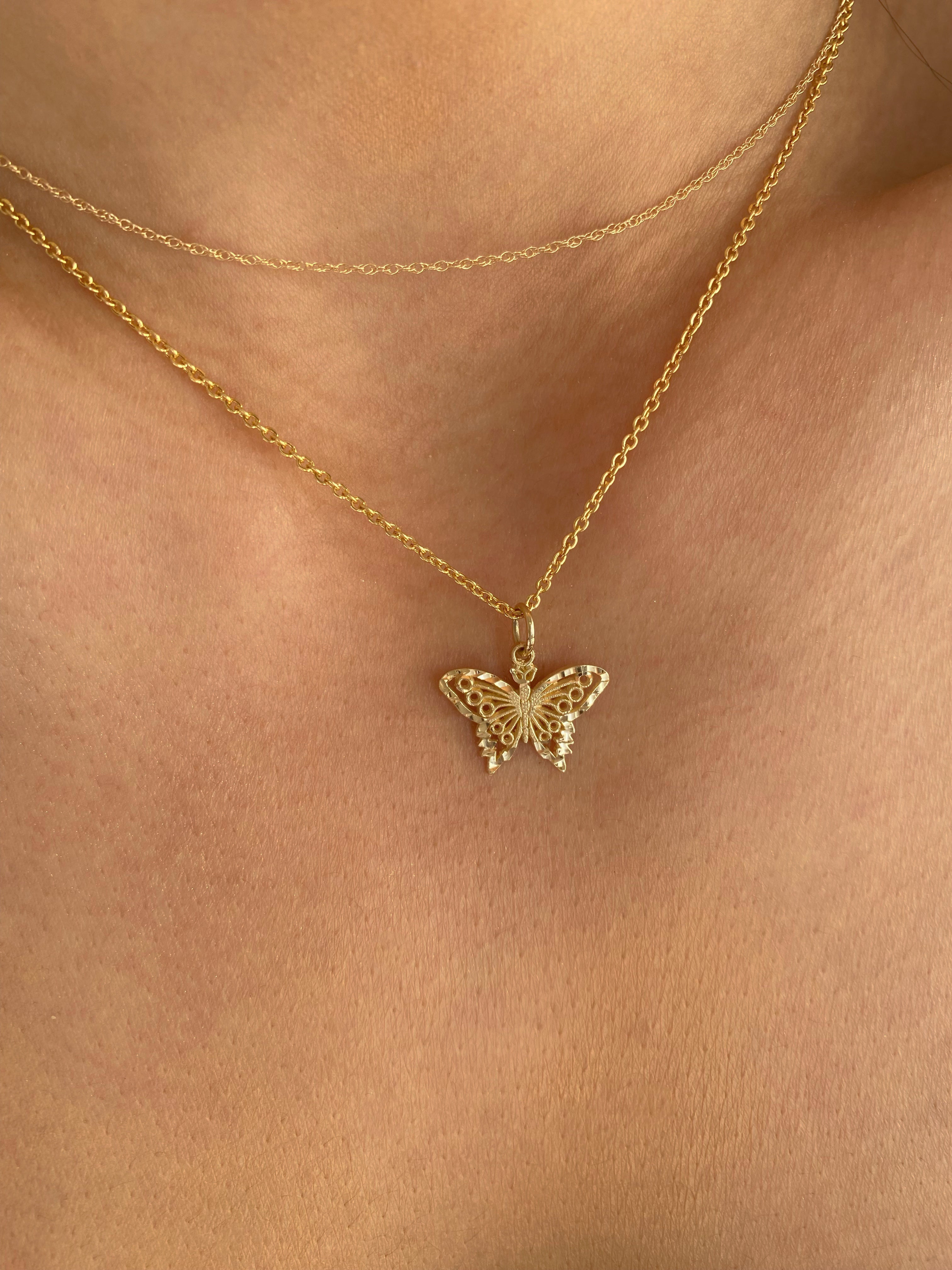 Gold Butterfly Necklace