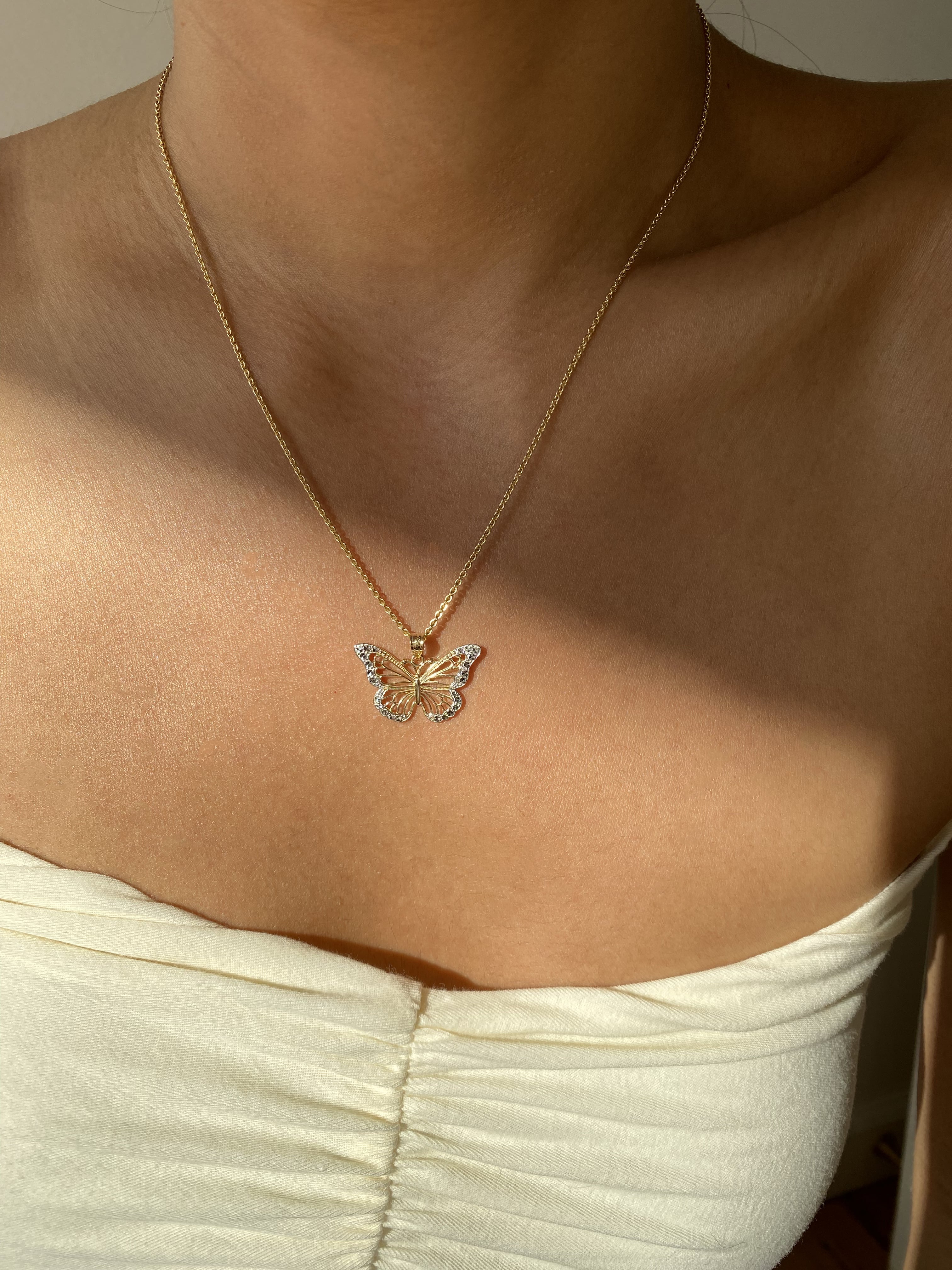 Gold Butterfly Necklace