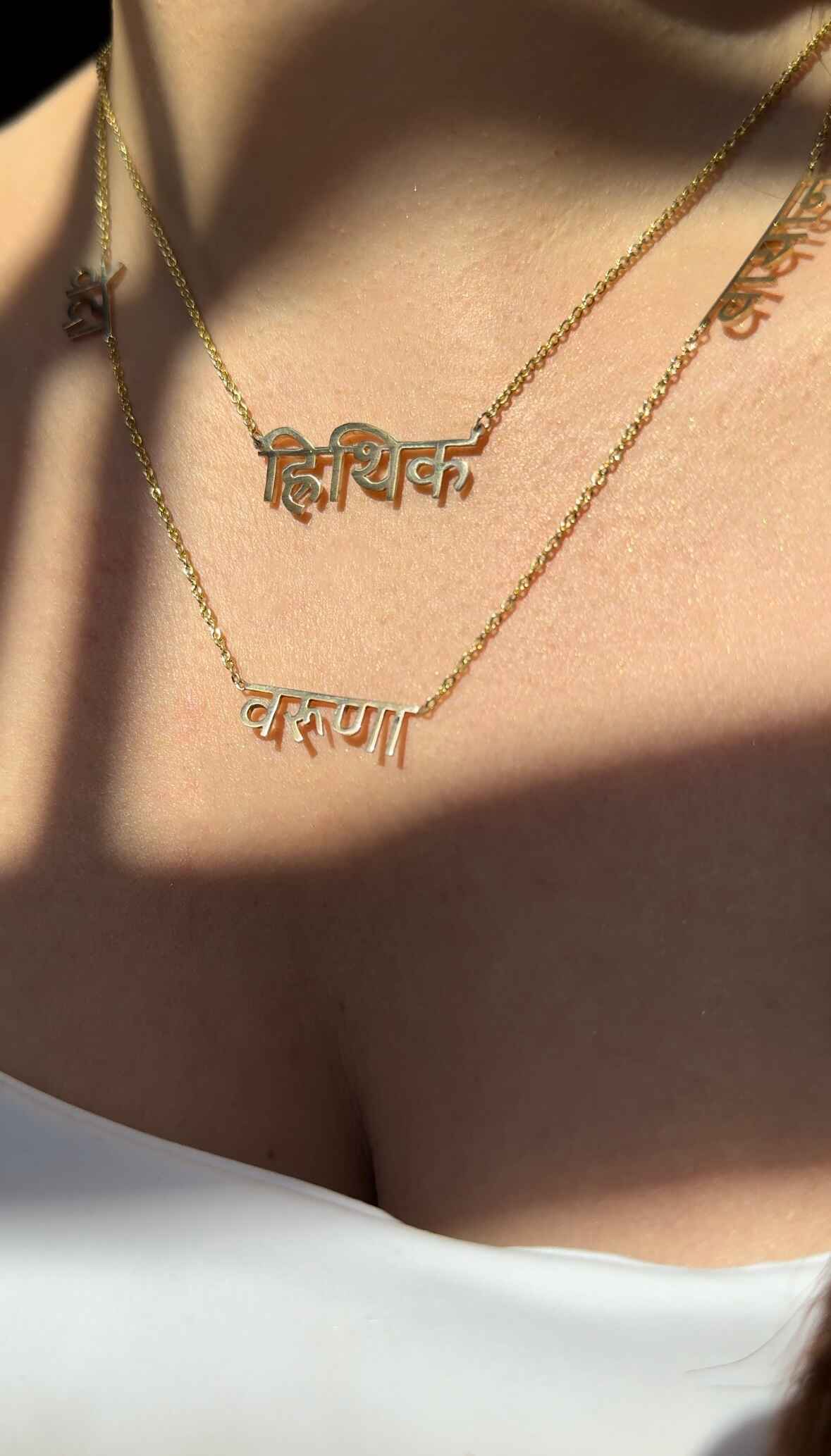 Custom Sanskrit Calligraphy Necklace