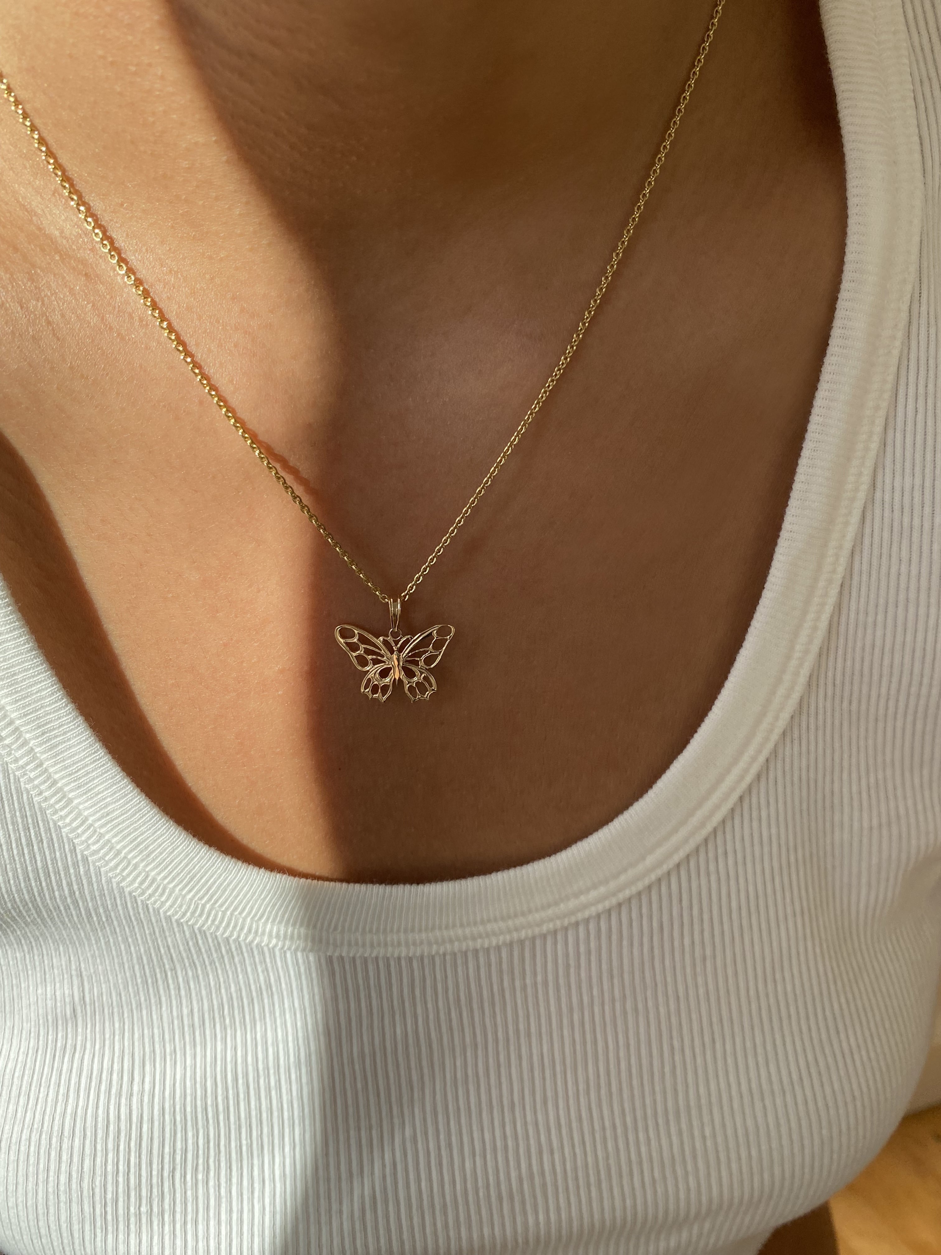 Gold Butterfly Necklace