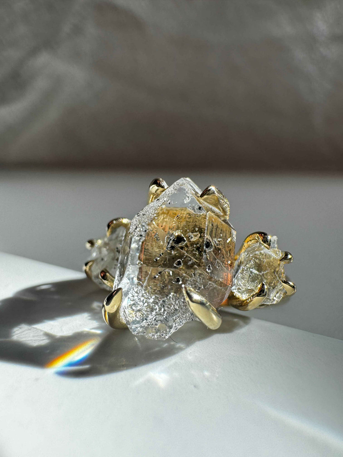 Herkimer Diamond Custom Engagement Ring