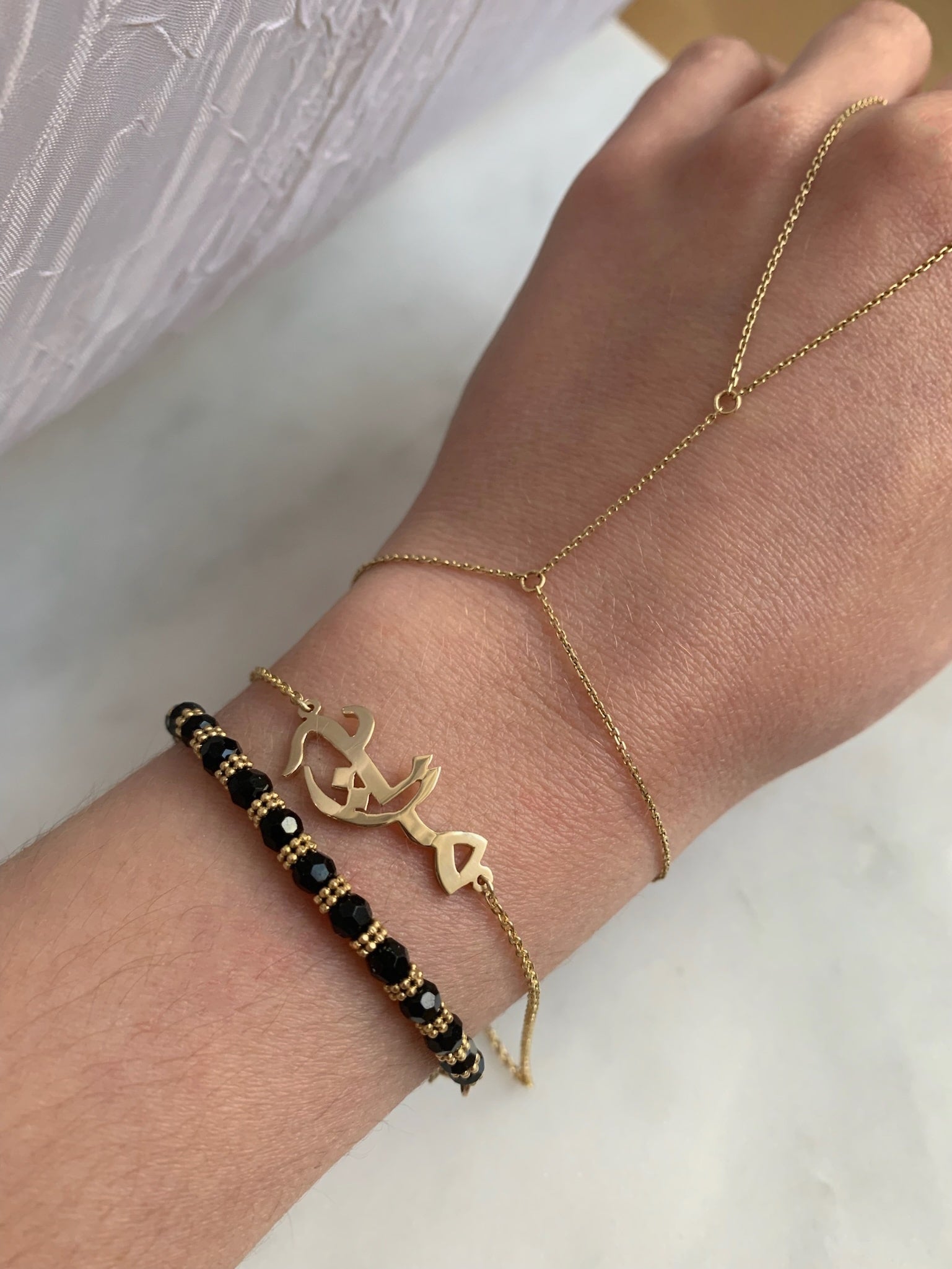 Mini 18K Gold Custom Spaced Letter Name Bracelet - Small – 18K Gold Plated  Sterling Silver – BaubleBar