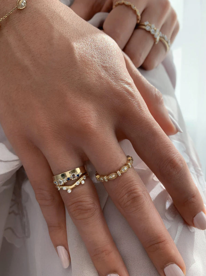 Sapphire & Diamond Hayden Band