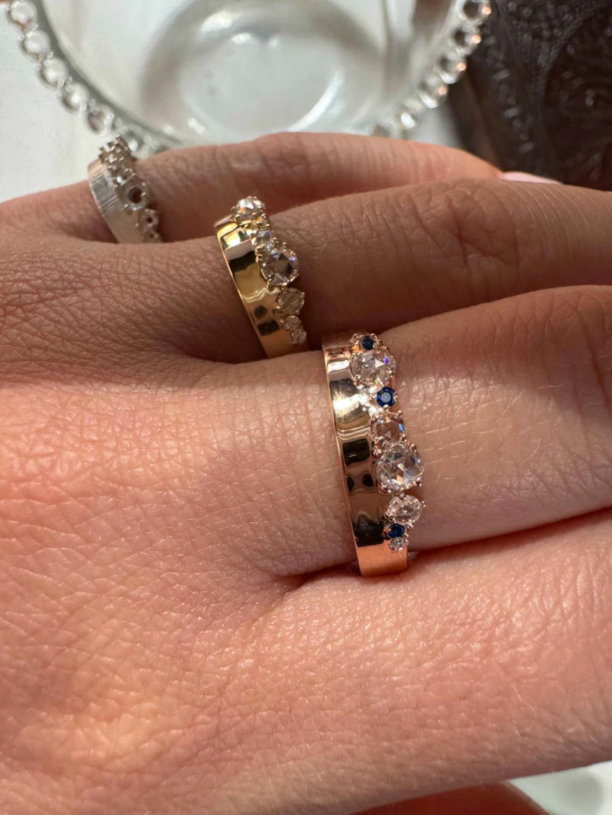 Sapphire & Diamond Hayden Band