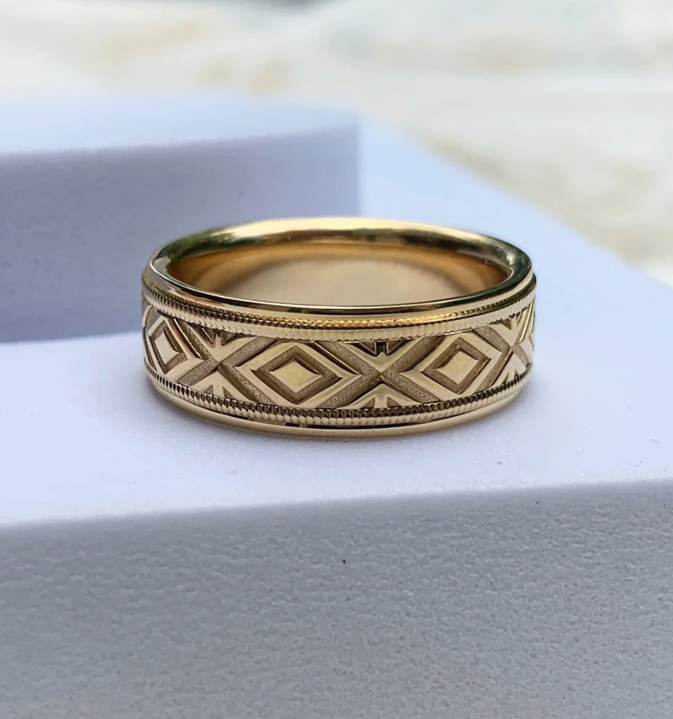 Custom Geometric Band for Dani