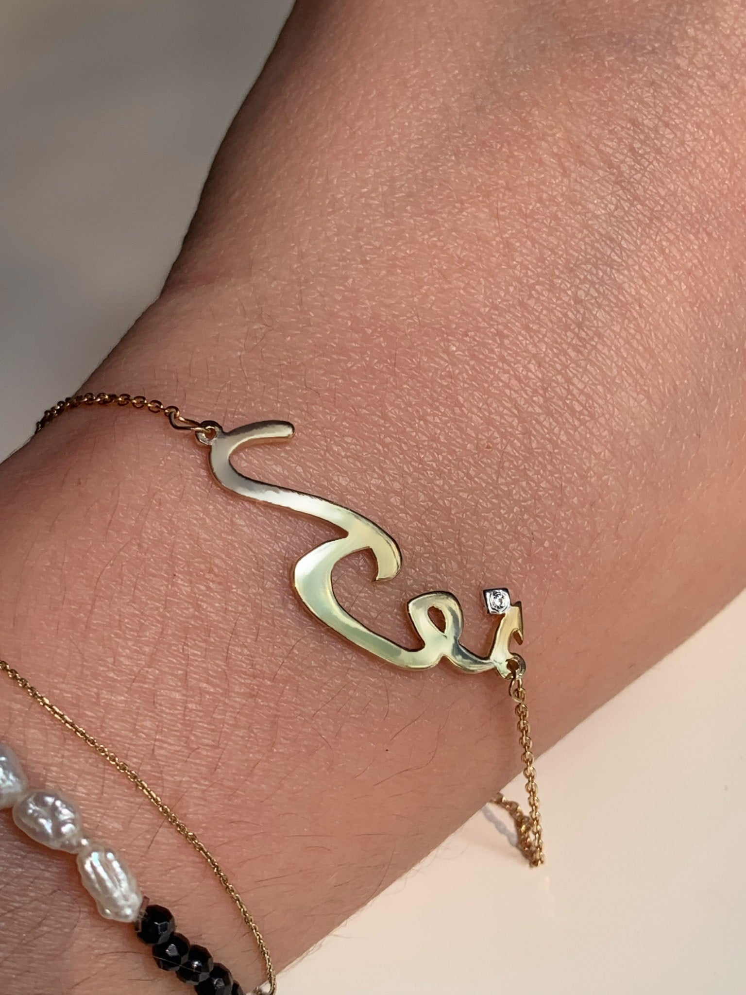 Persian or Arabic Name Bracelet - SCRIPT Calligraphy