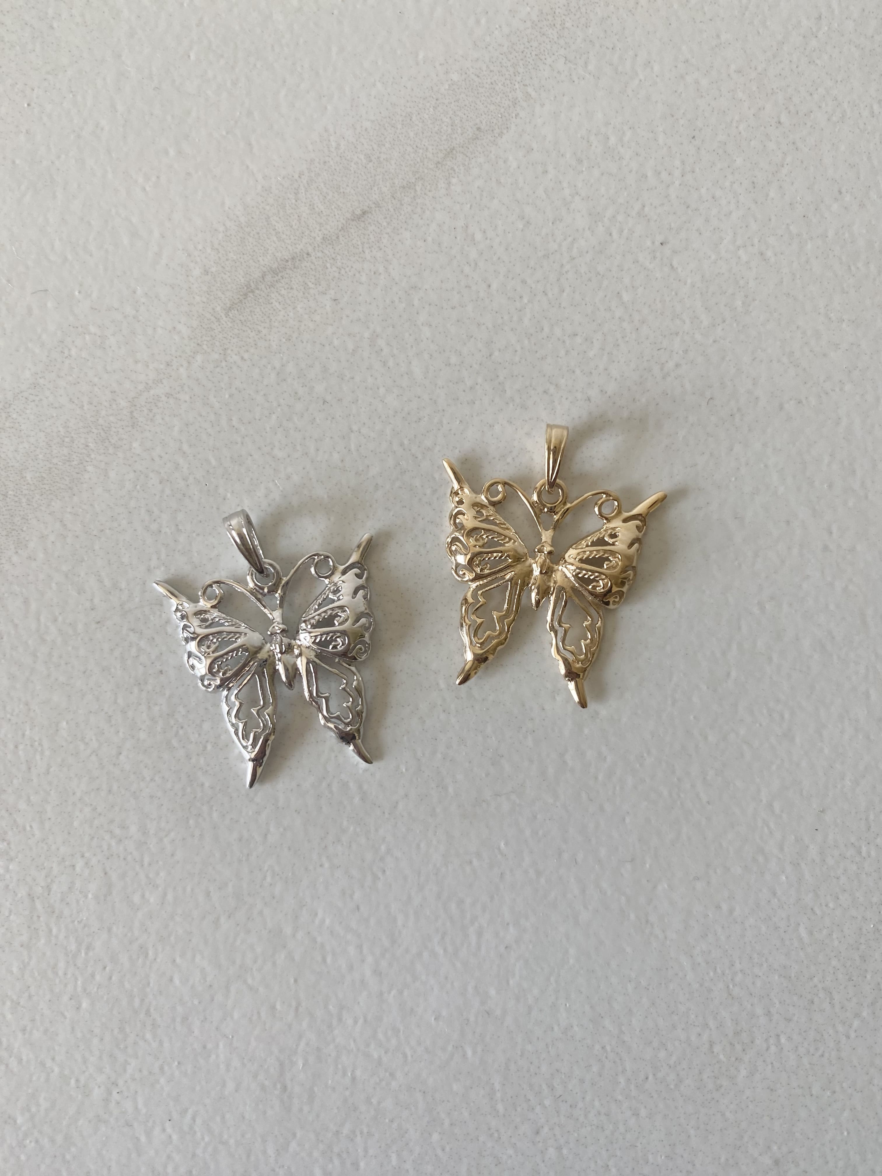 Silver Butterfly Necklace