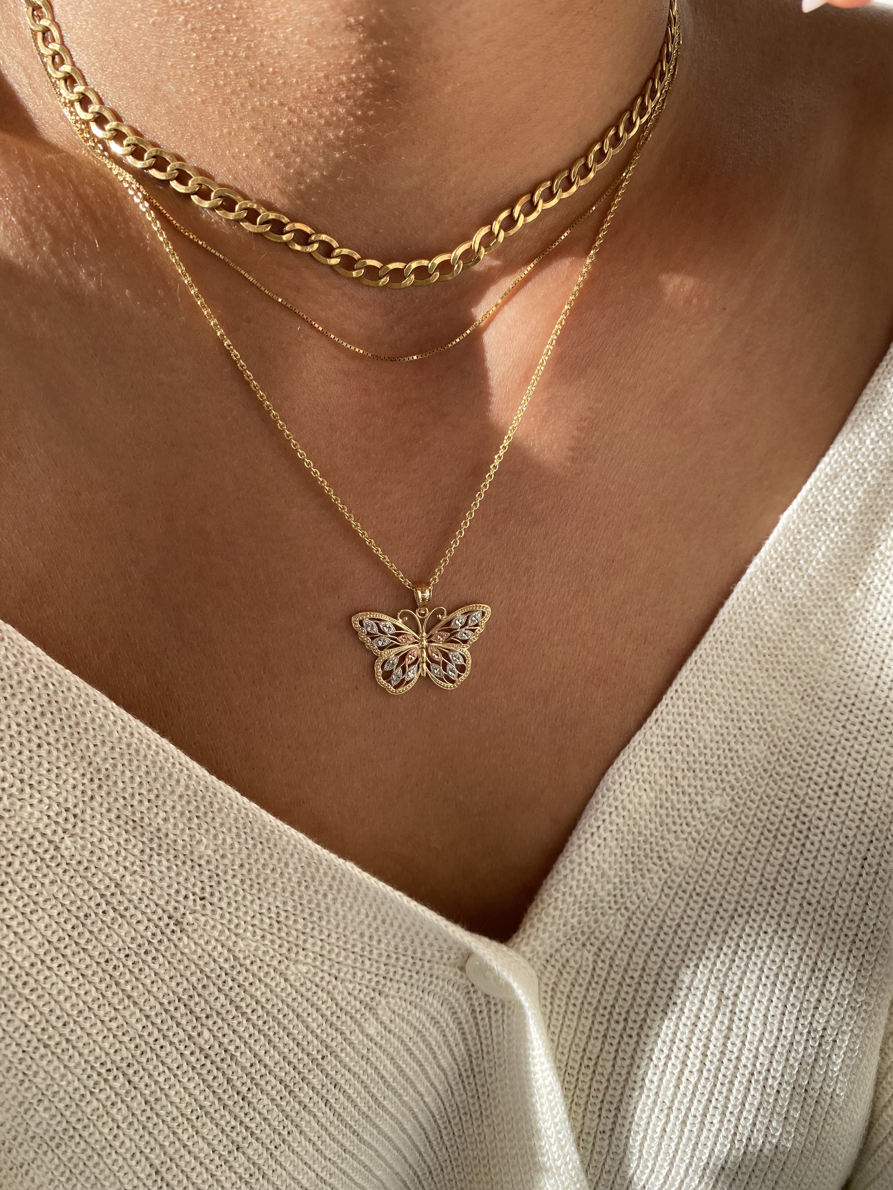 Gold Butterfly Necklace