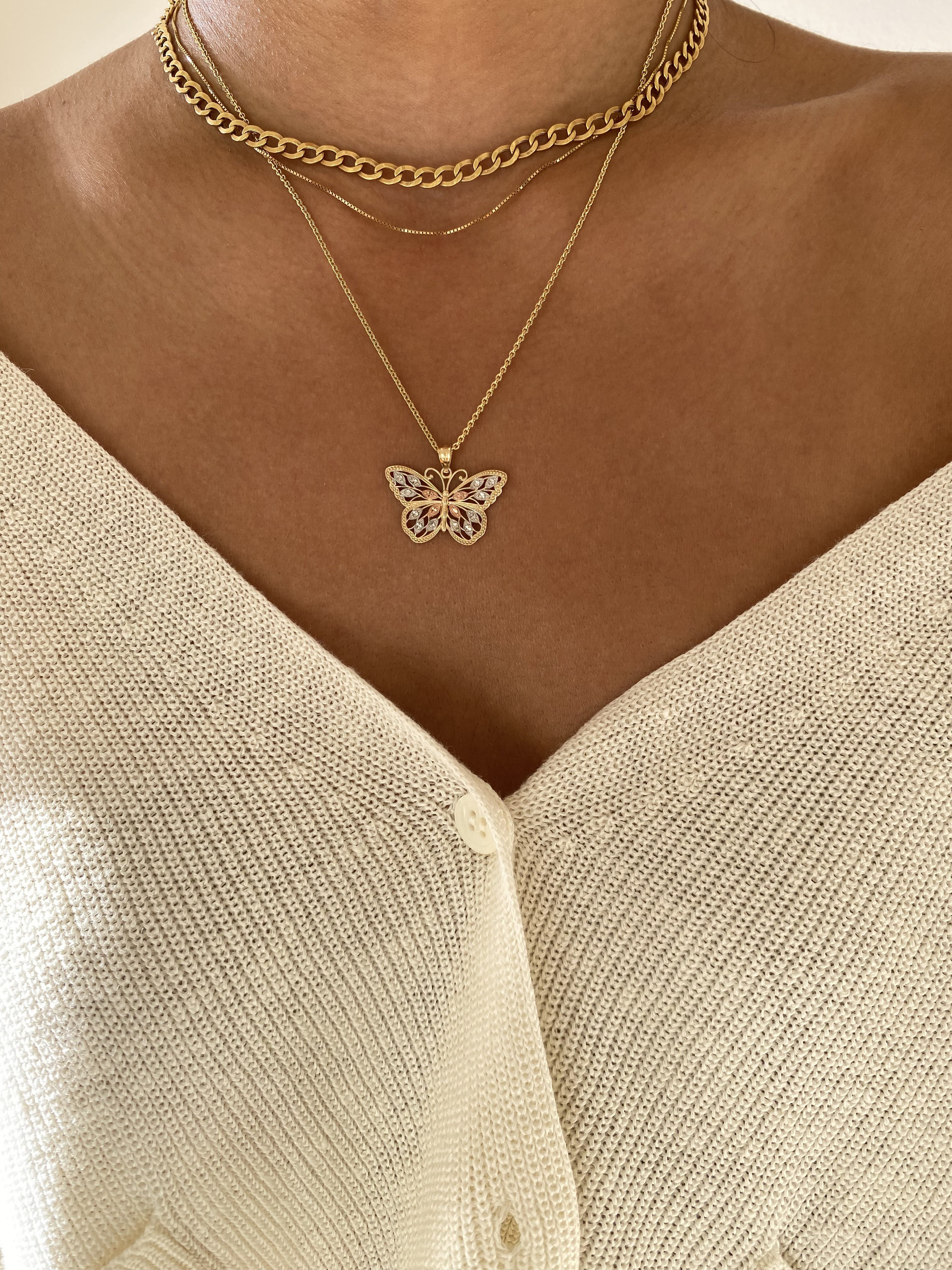 Gold Butterfly Necklace