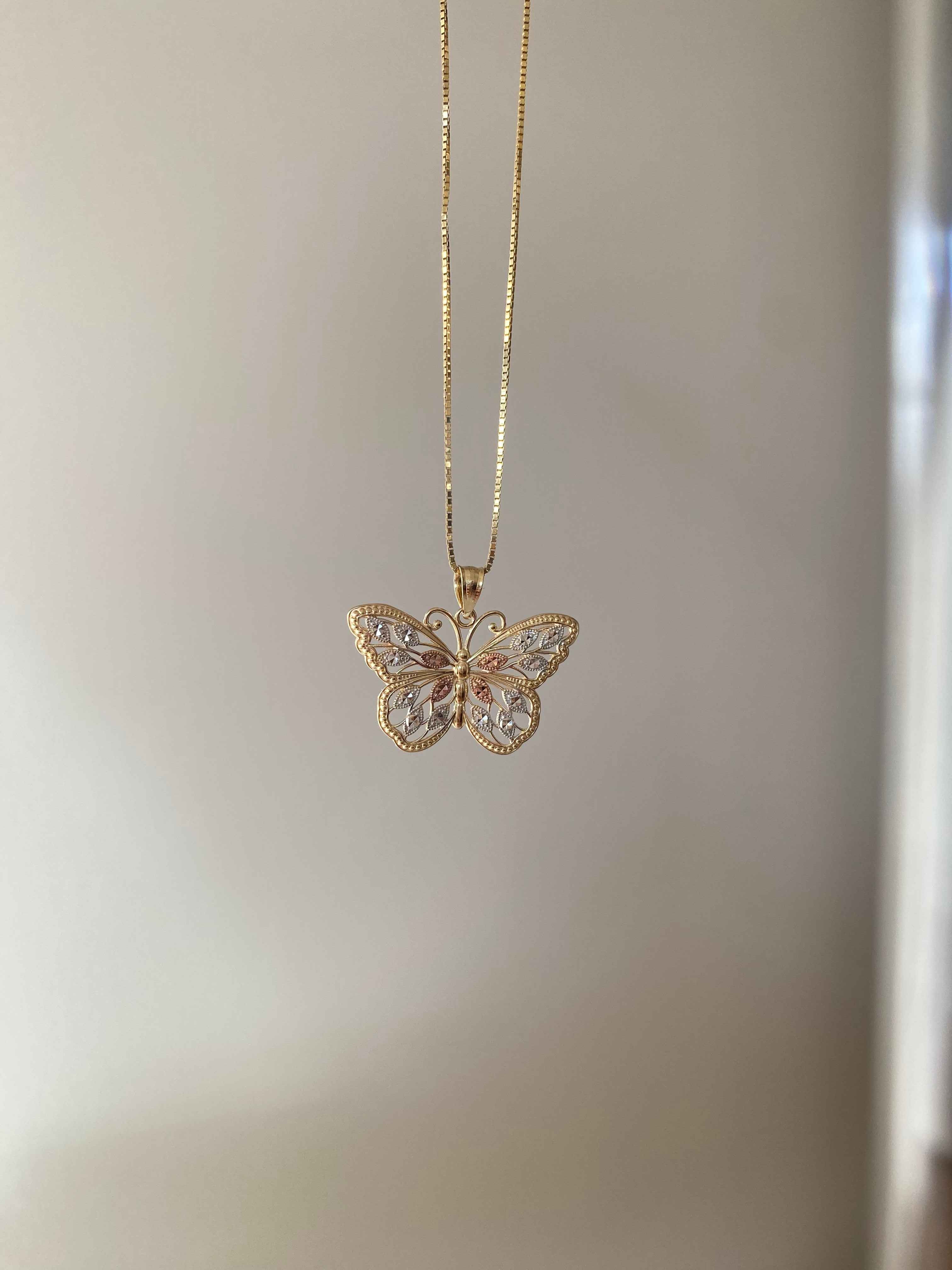 Gold Butterfly Necklace