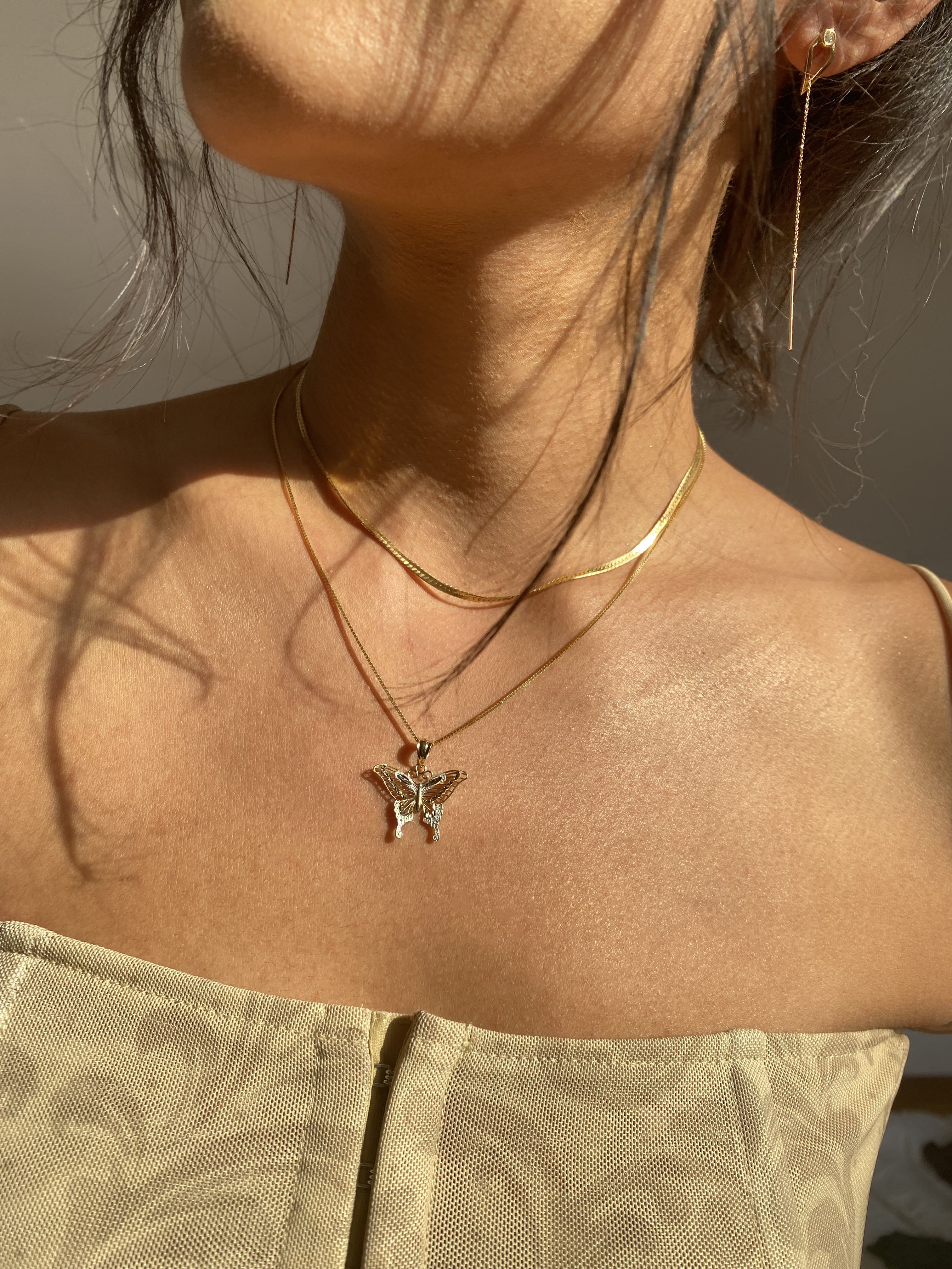 Gold Butterfly Necklace