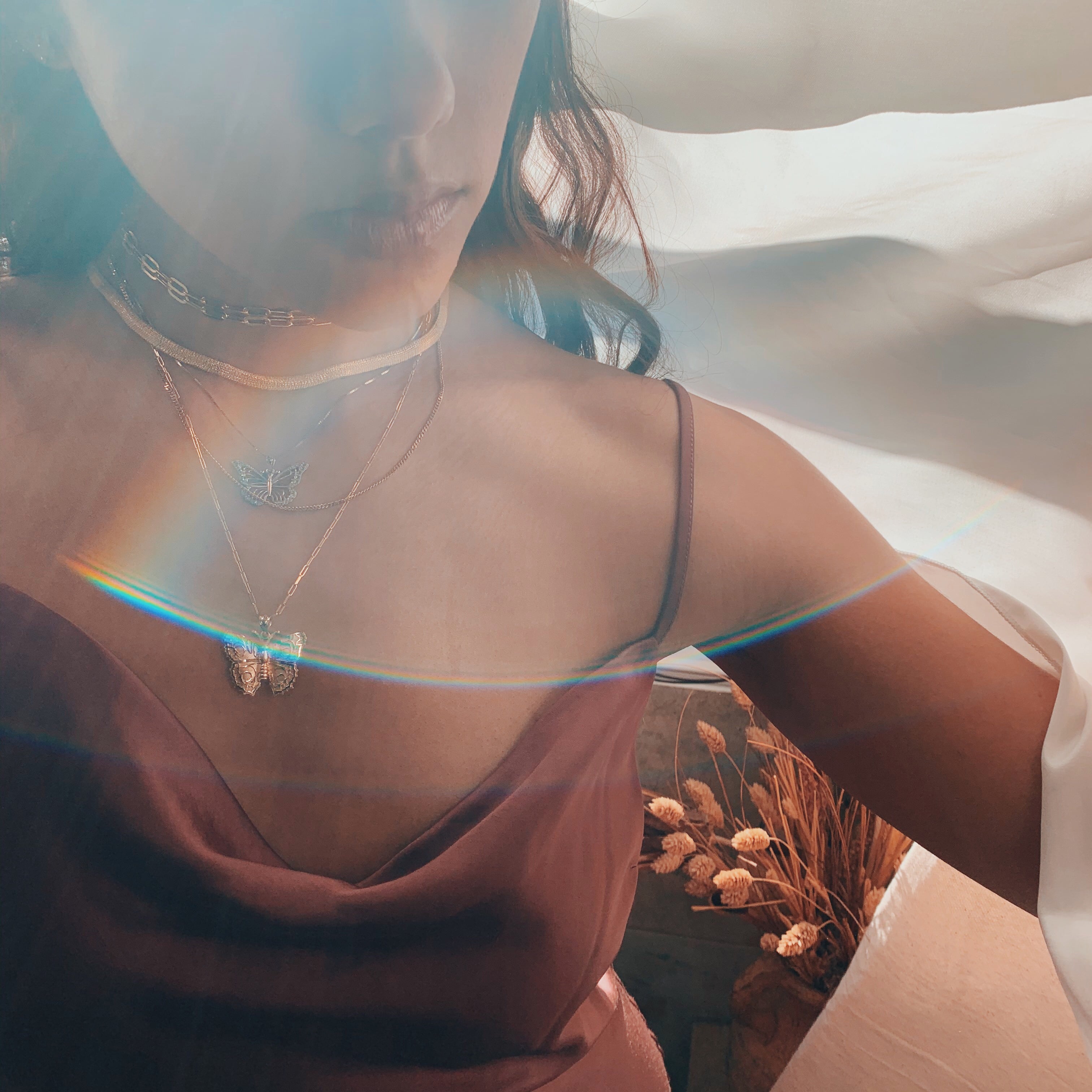 Gold Butterfly Pendant