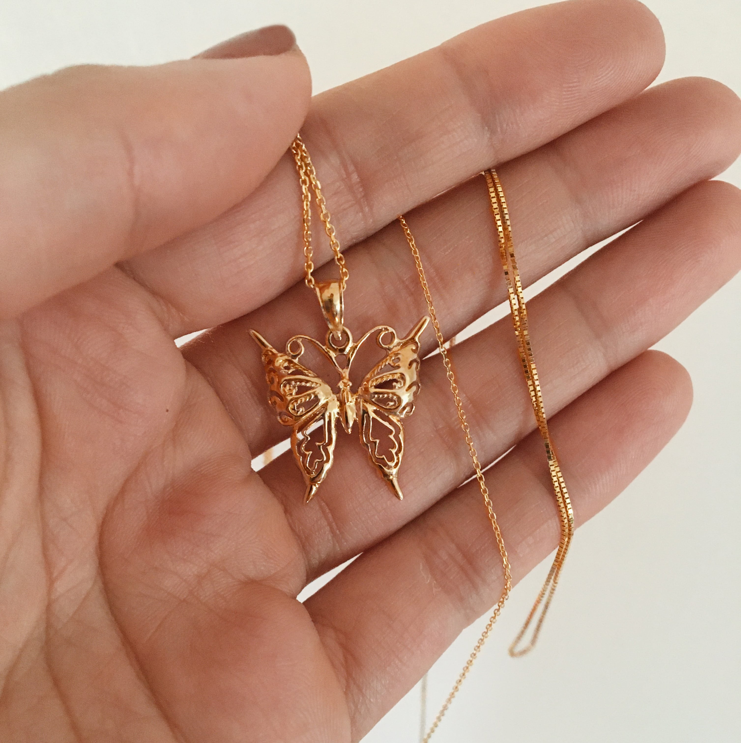 Gold Butterfly Necklace