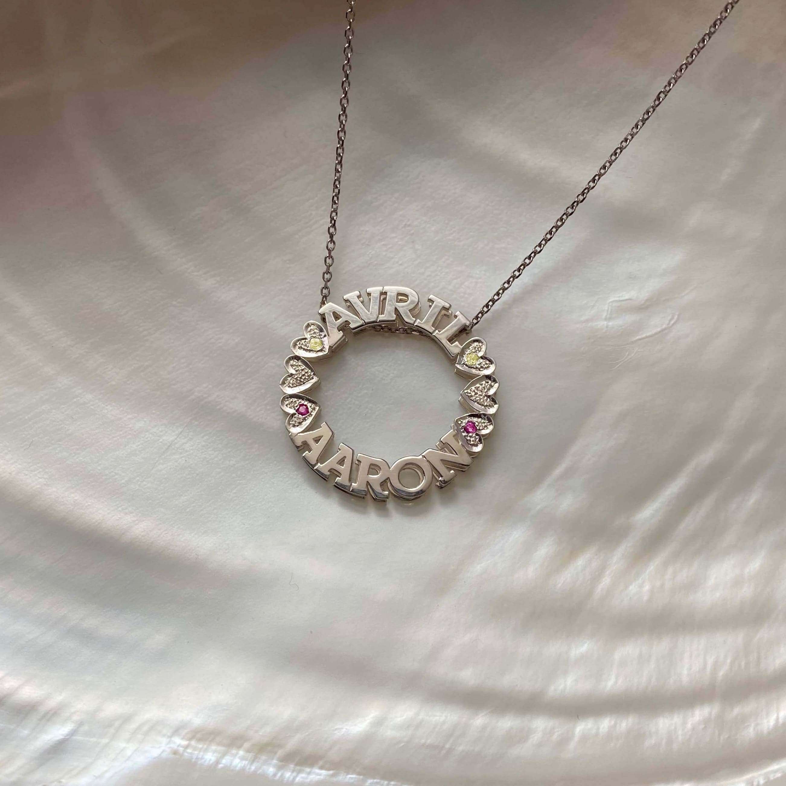 Circle Name Necklace